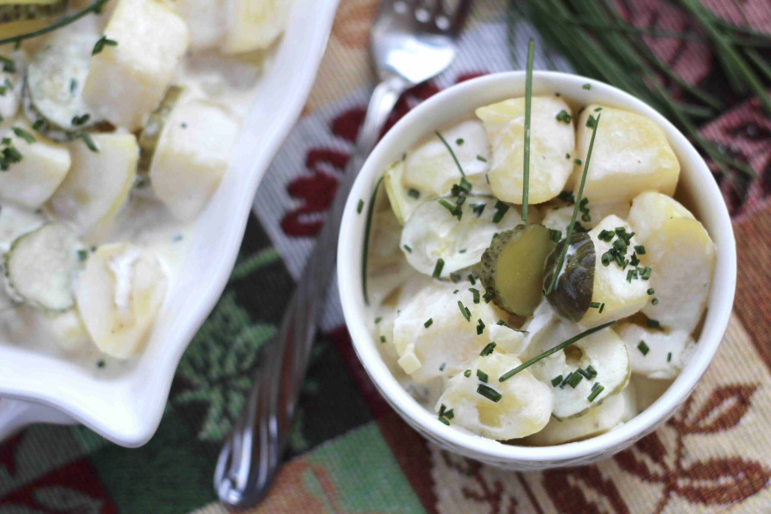 Sour Cream Pickle Potato Salad