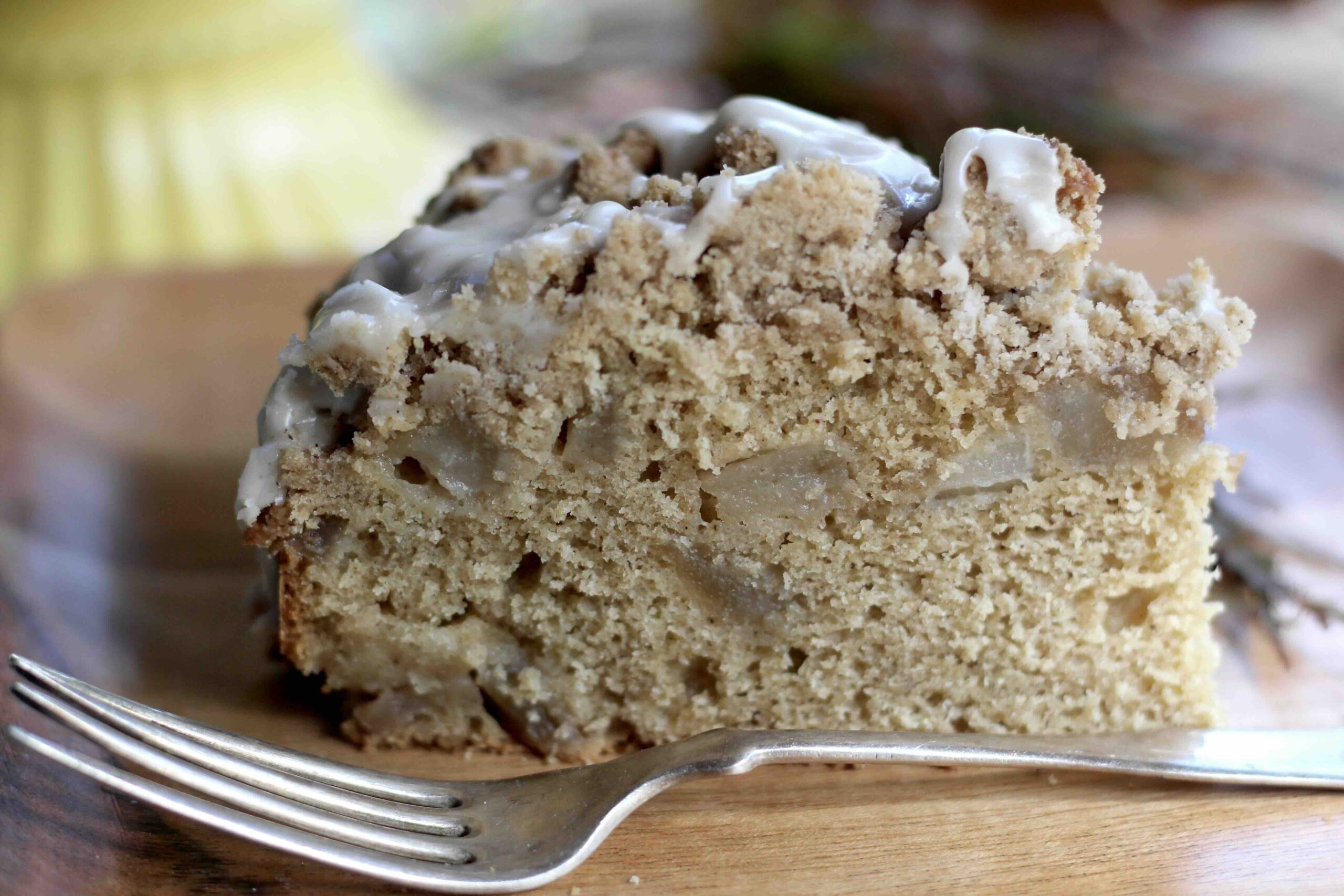 Spiced Pear Streusel Cake