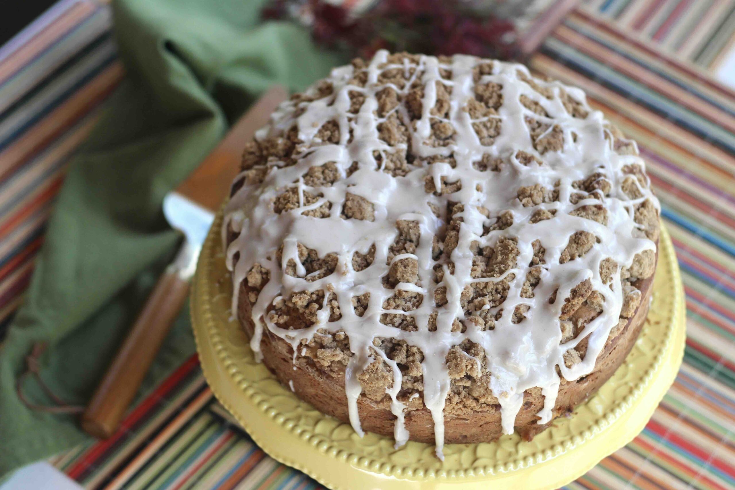 Spiced Pear Streusel Cake