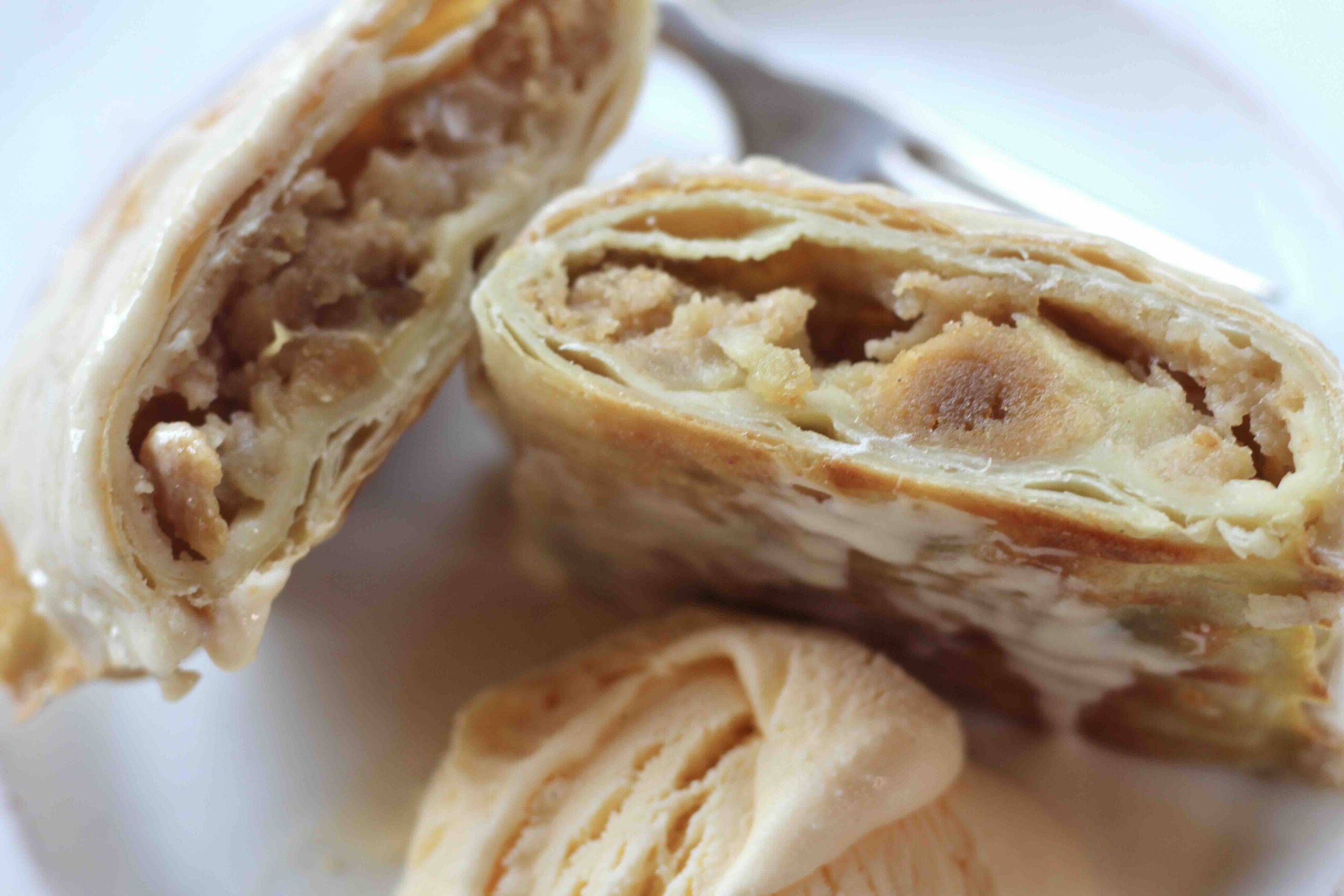 Apple Ginger Marzipan Strudel