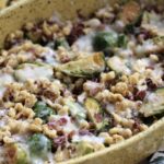 Brussels Sprouts Pecan Käsespätzle Casserole