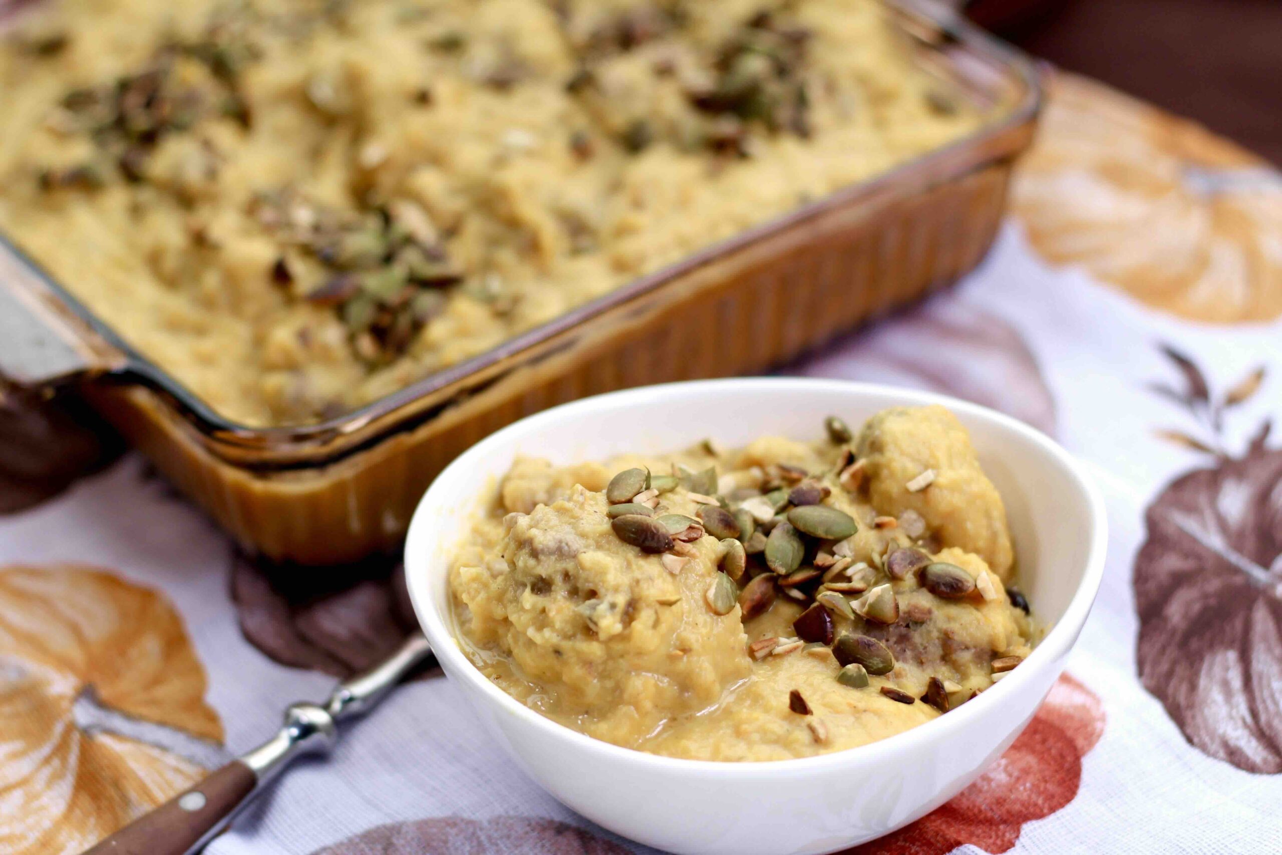 Meatballs in Pumpkin Cream