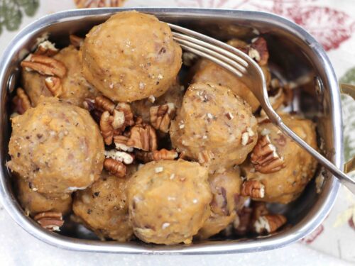 Sweet Potato Pecan Knoedel