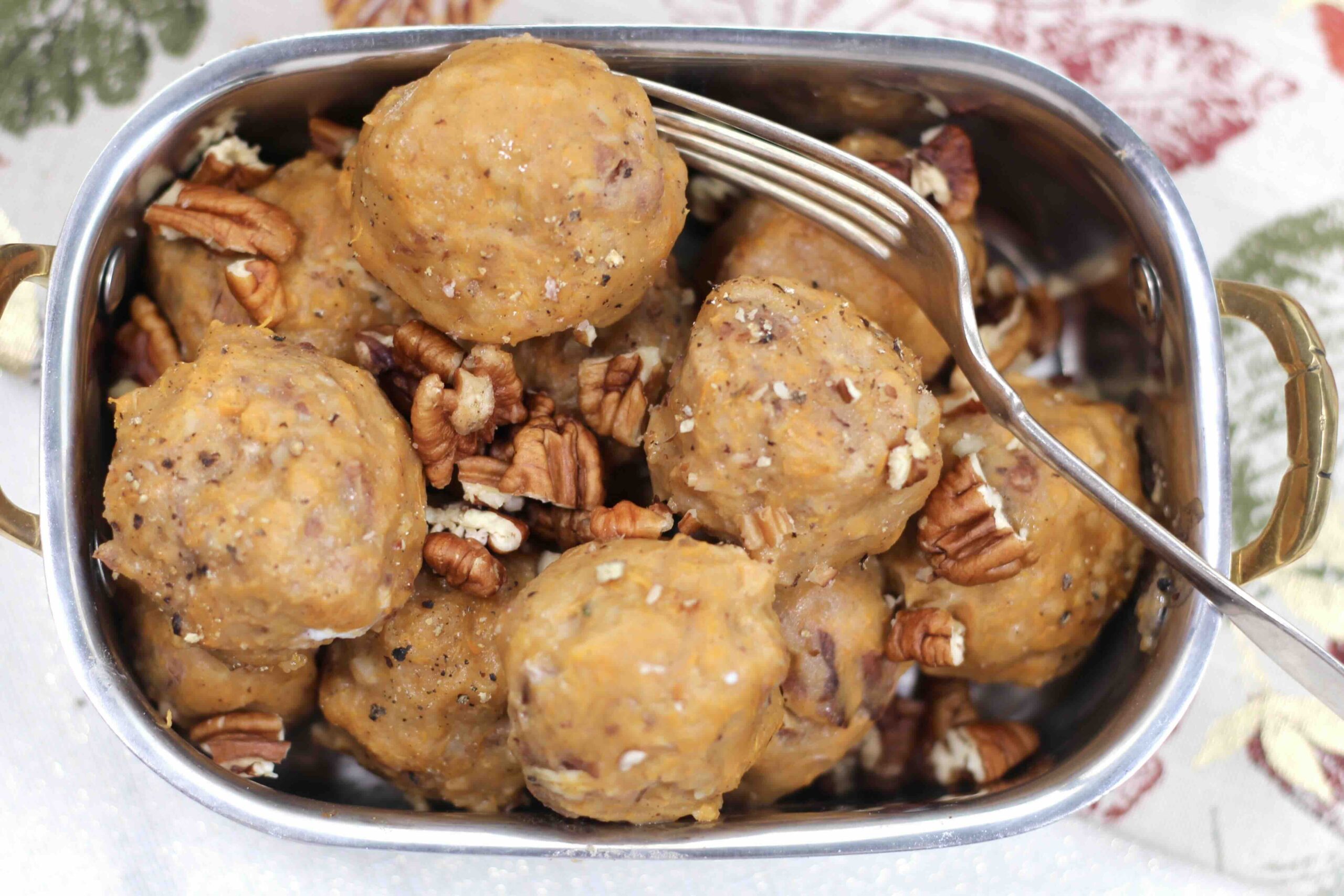 Pecan Sweet Potato Knödel-