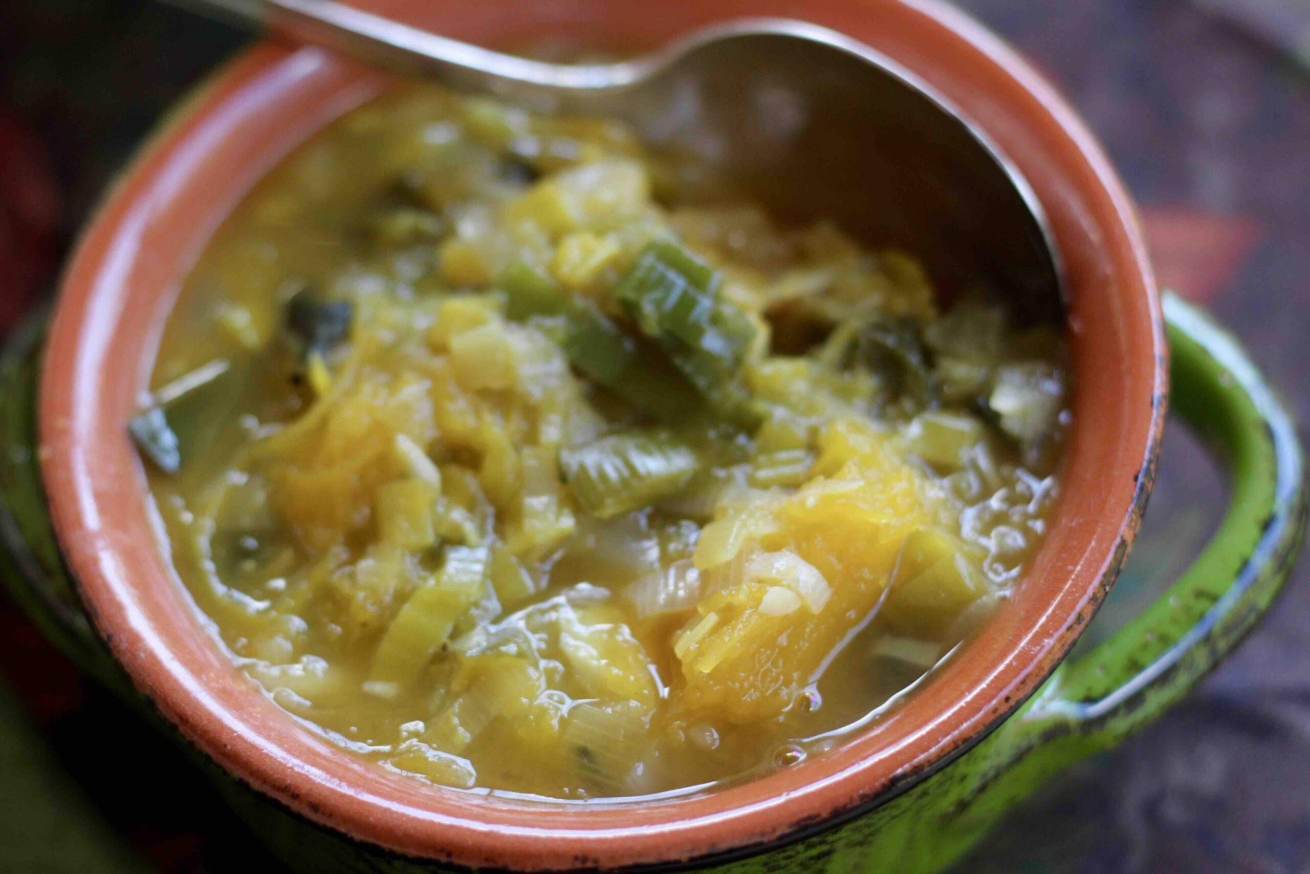 Pumpkin Artichoke Leek Soup