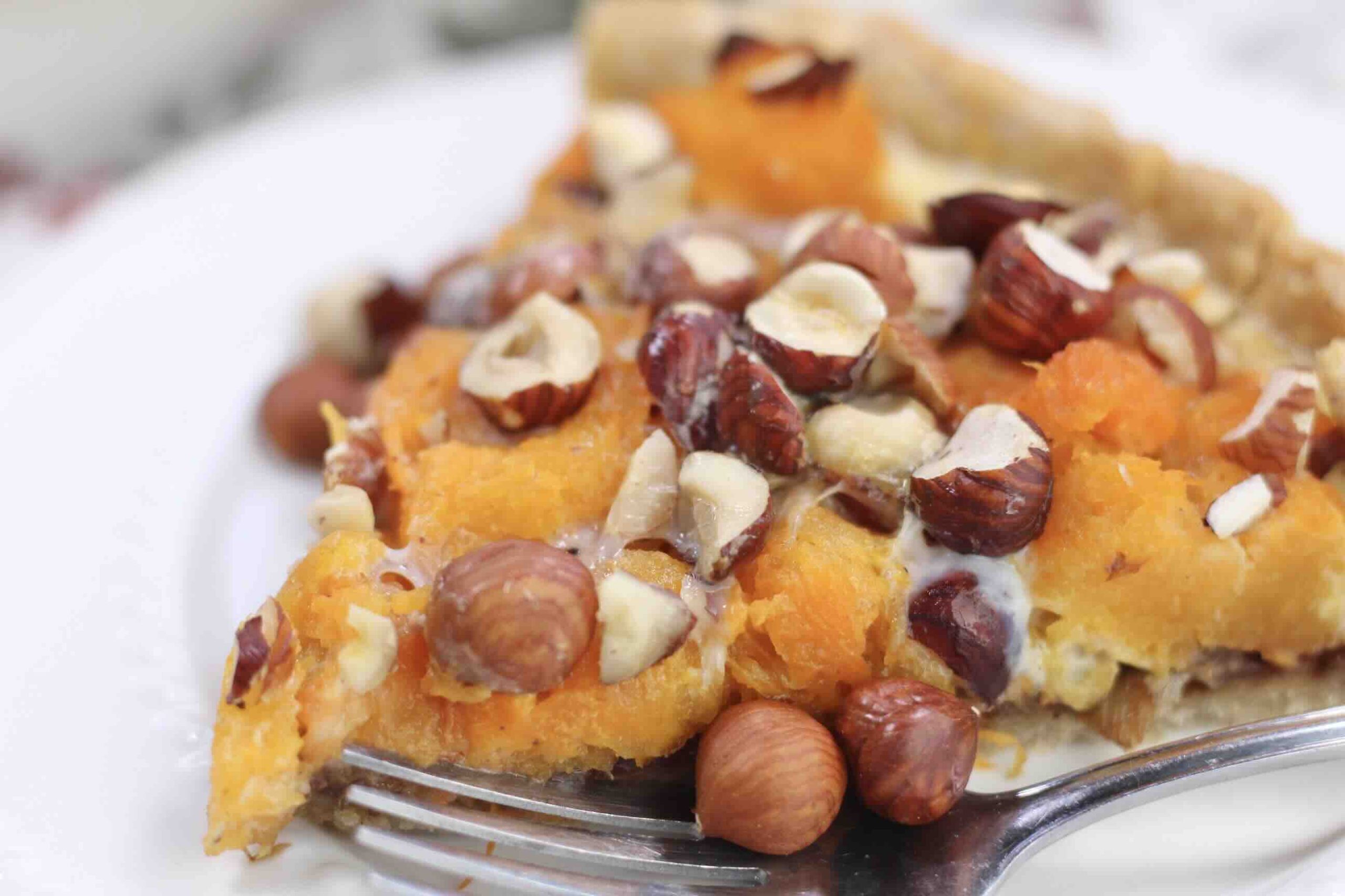 Butternut Squash Hazelnut Tart