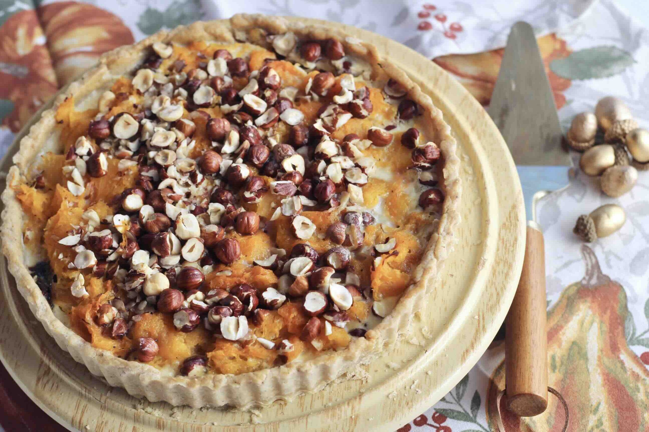 Butternut Squash Hazelnut Tart