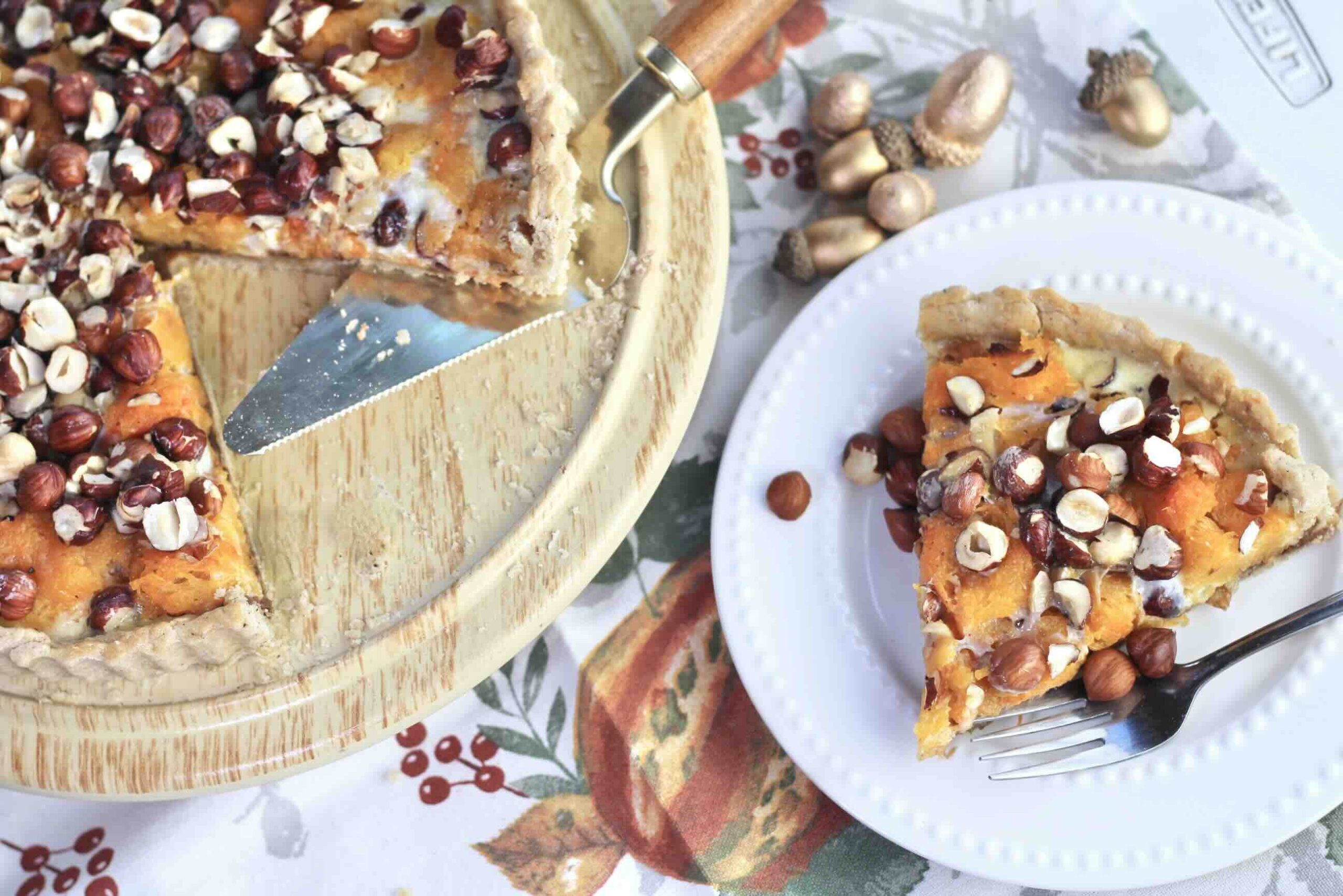 Butternut Squash Hazelnut Tart