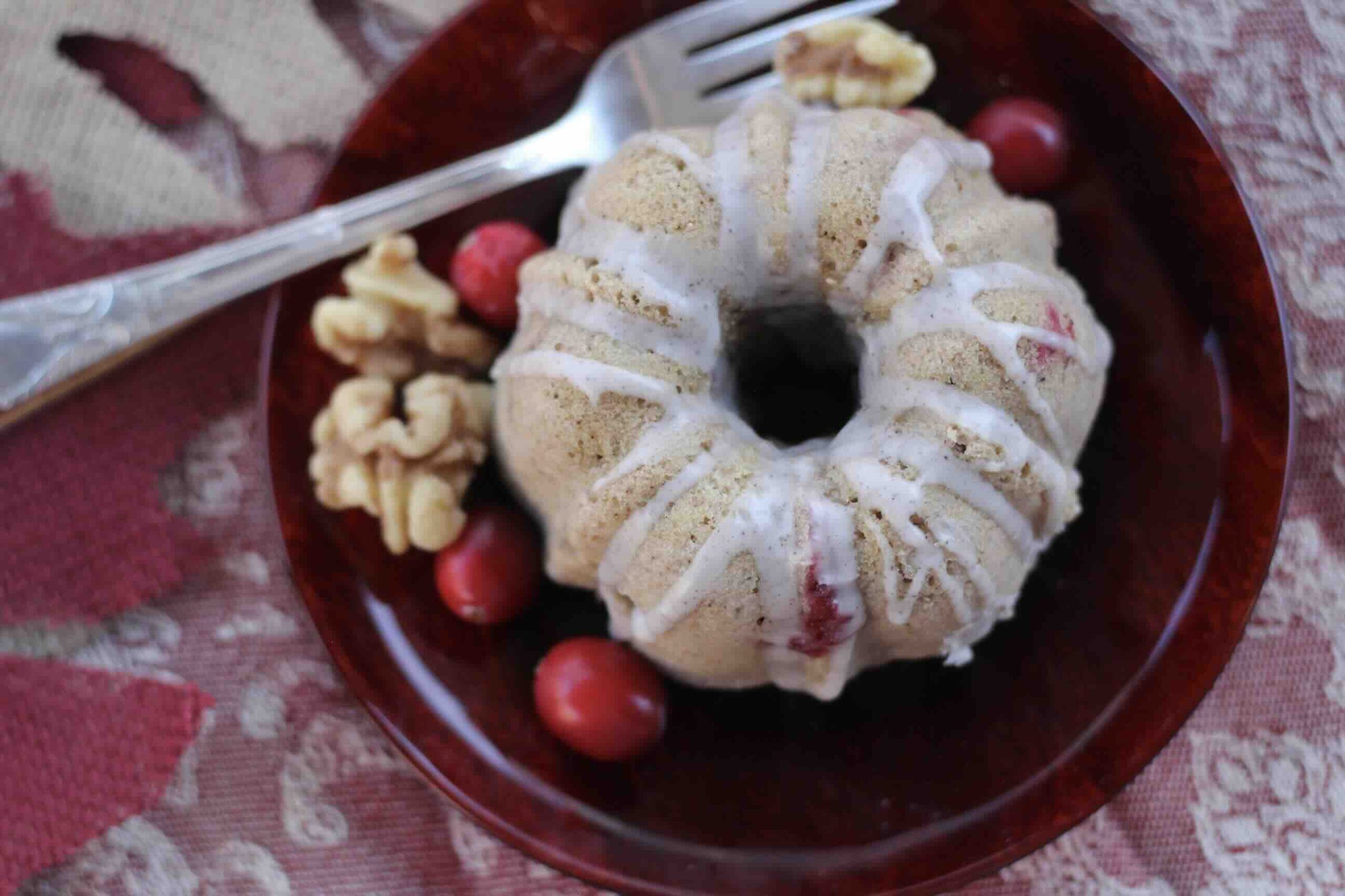 Cranberry Walnut Spice Cakes