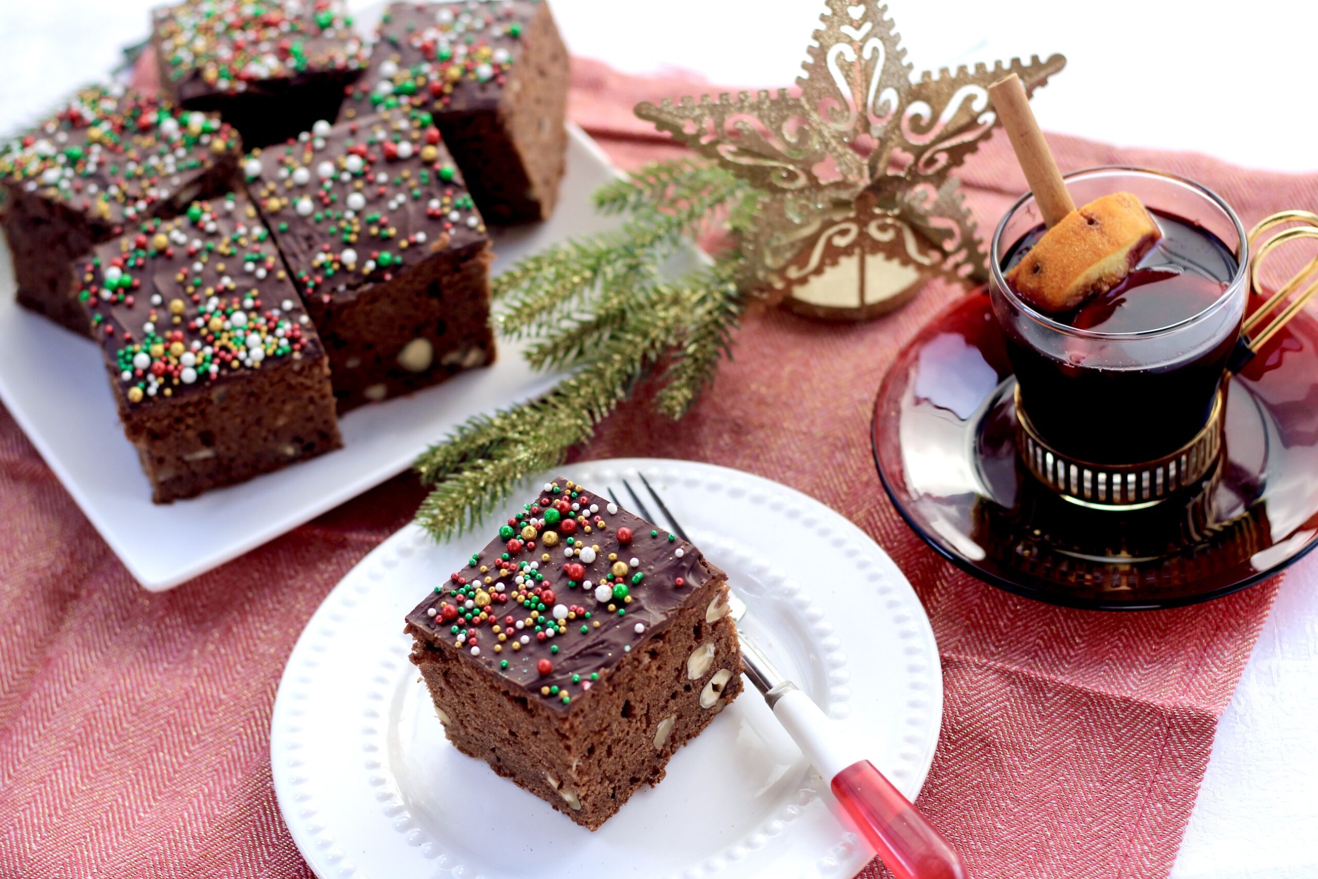 Glühwein Chocolate Hazelnut Cake