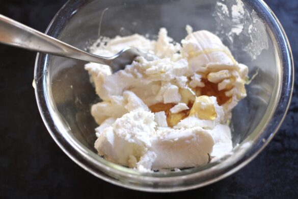 Honey and goat cheese