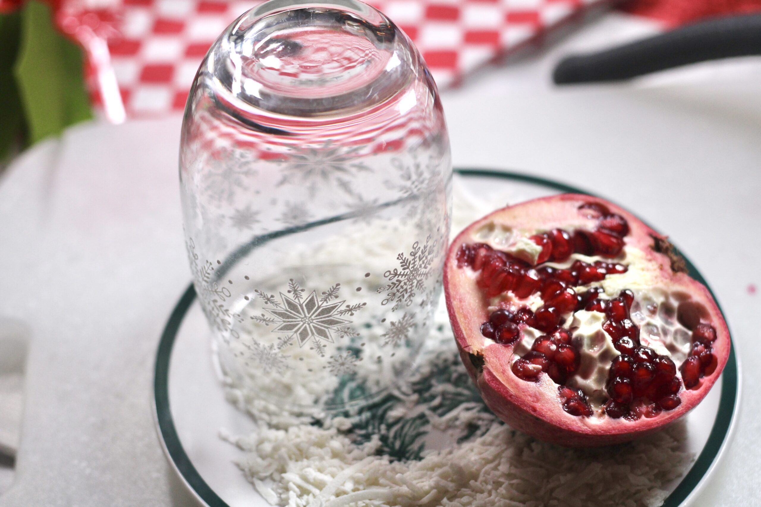 Coconut Pomegranate Christmas Cocktail 