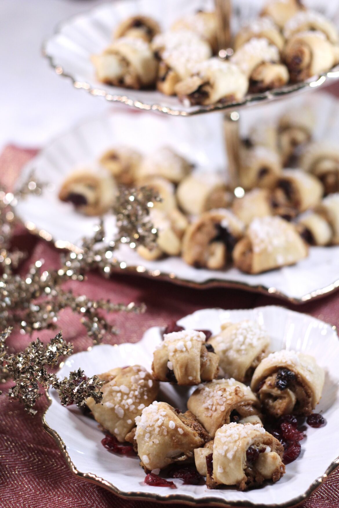 Cranberry Halva Rugalach