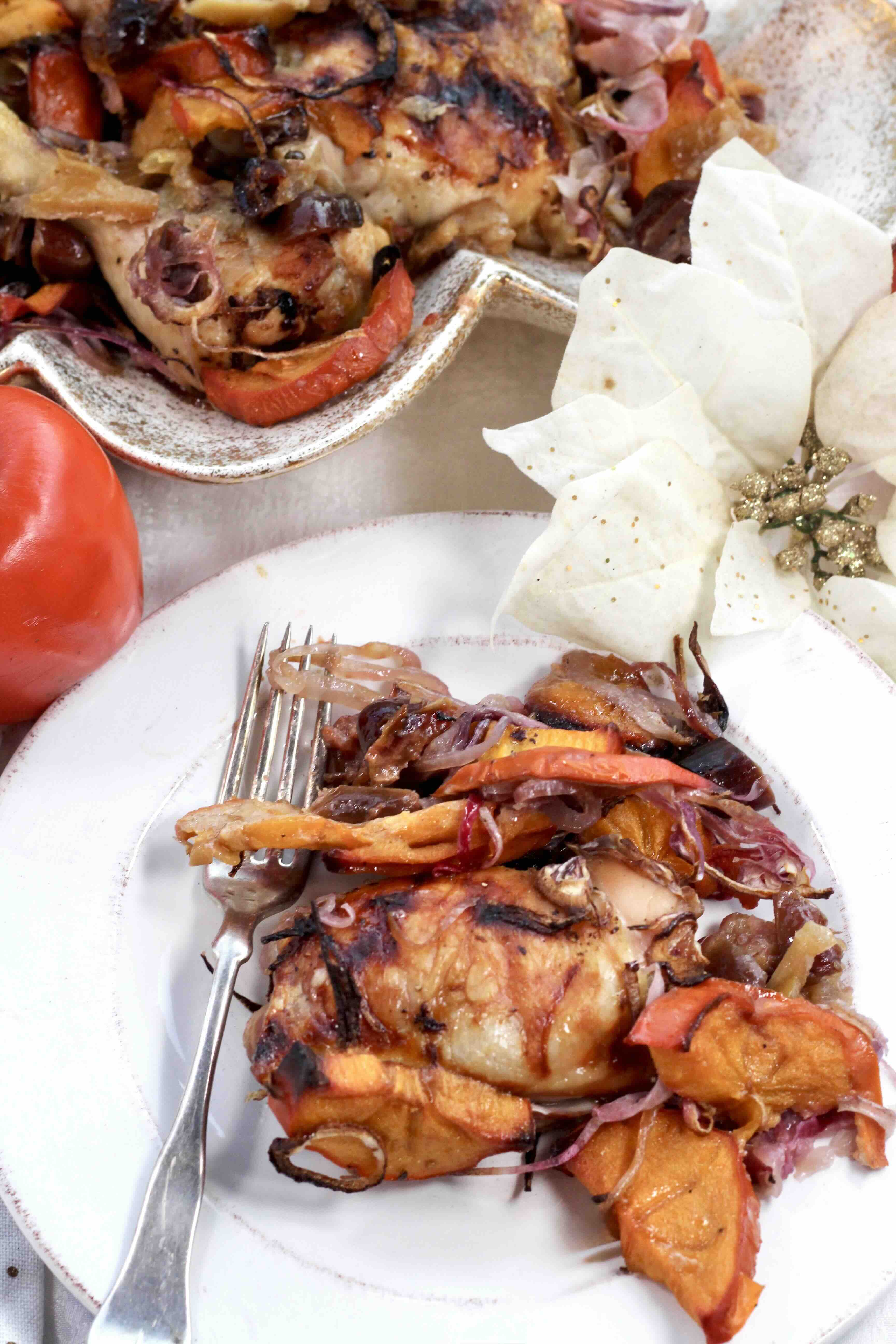 Persimmon Date Preserved Lemon Chicken