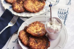 SPAGHETTI SQUASH SWEET POTATO LATKES