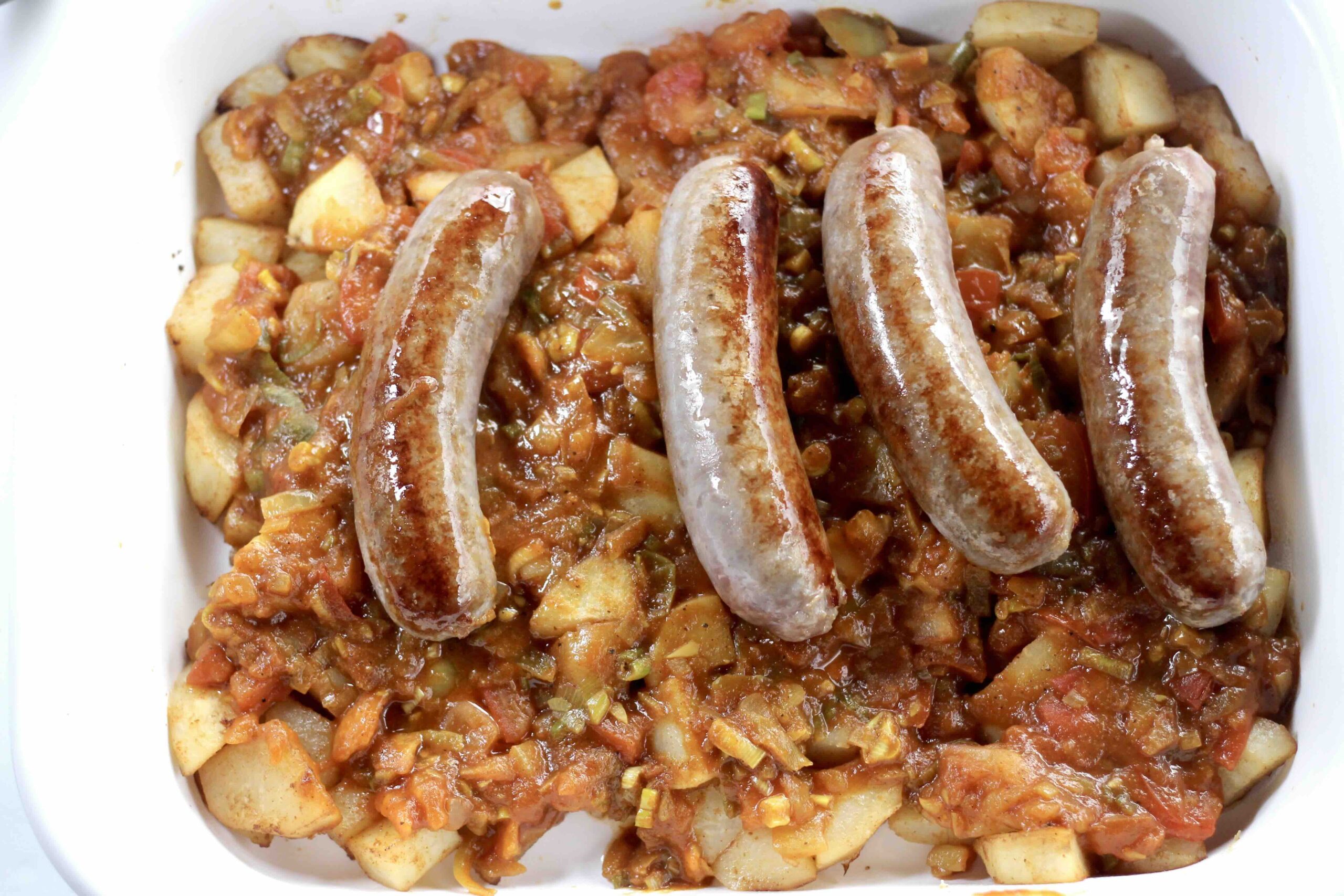 German Currywurst Casserole