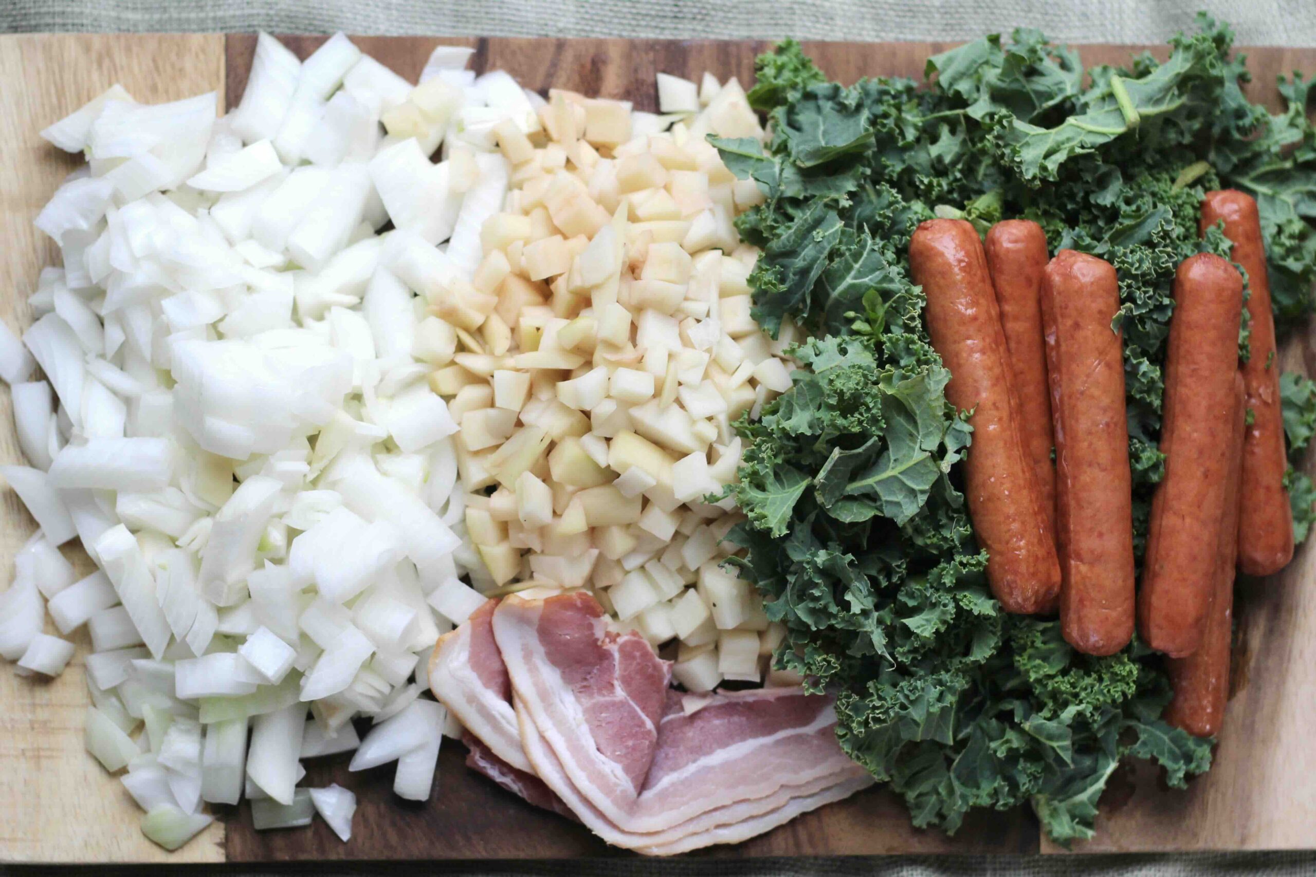 chopped ingredients