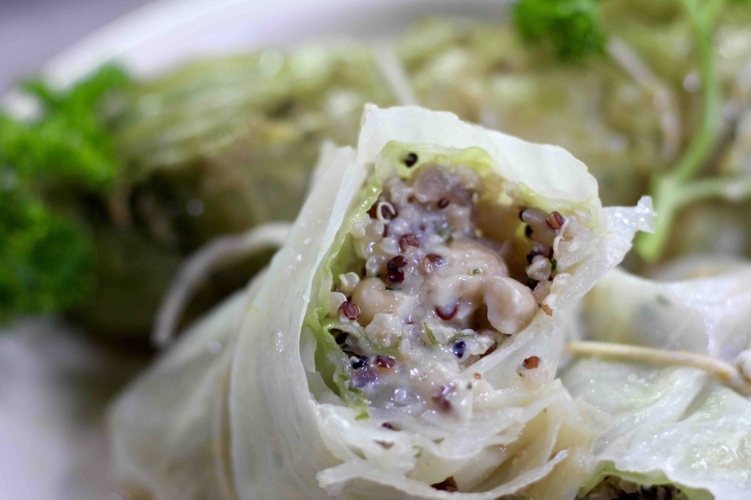 Smoked Gouda Quinoa Cabbage Rolls