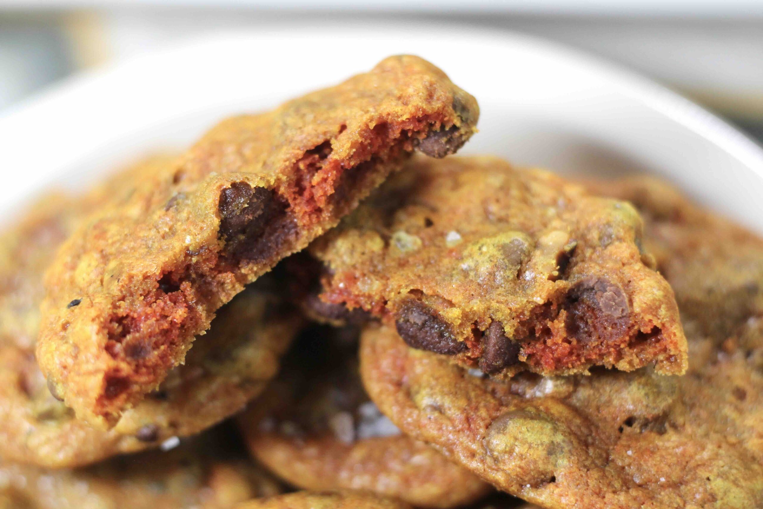 Turmeric Walnut Chocolate Chip Cookies