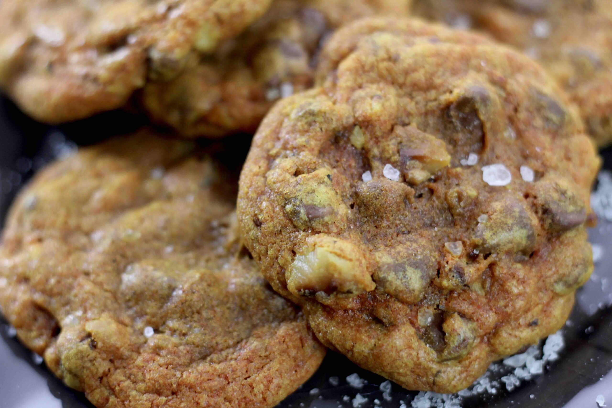 Turmeric Walnut Chocolate Chip Cookies