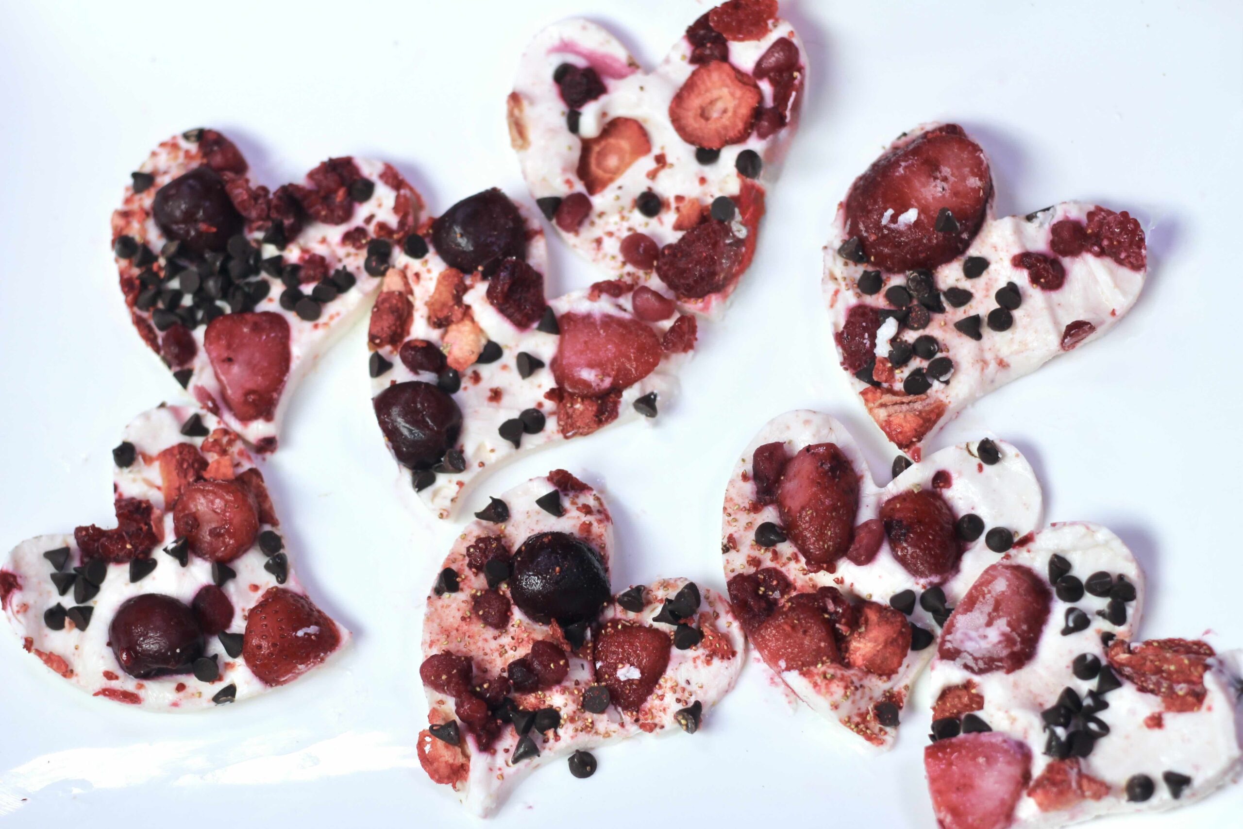 Valentine's Frozen Yogurt Bark