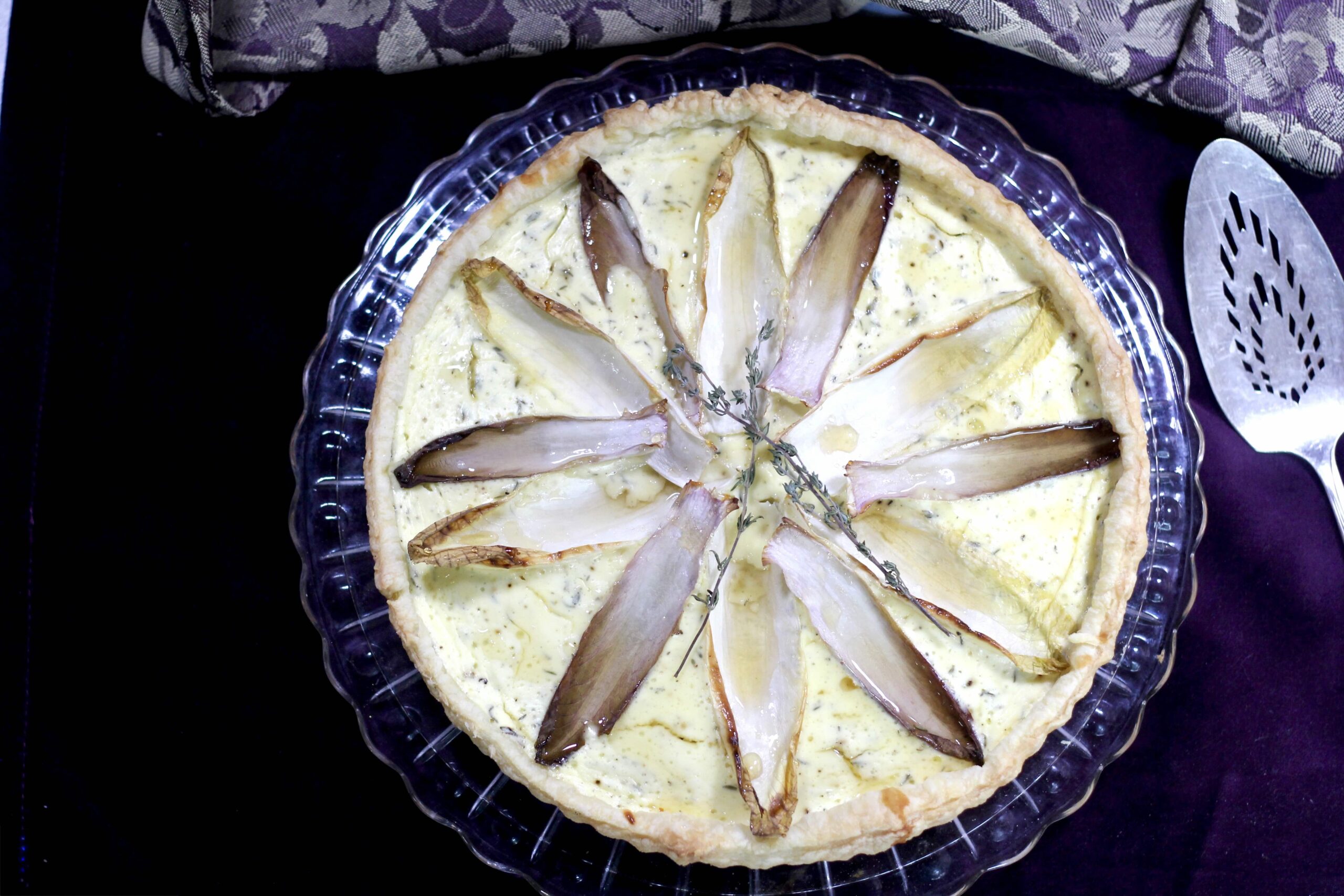 Endive Honey Goat Cheese Tart