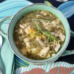 Lemon Tarragon Coconut Chicken Soup