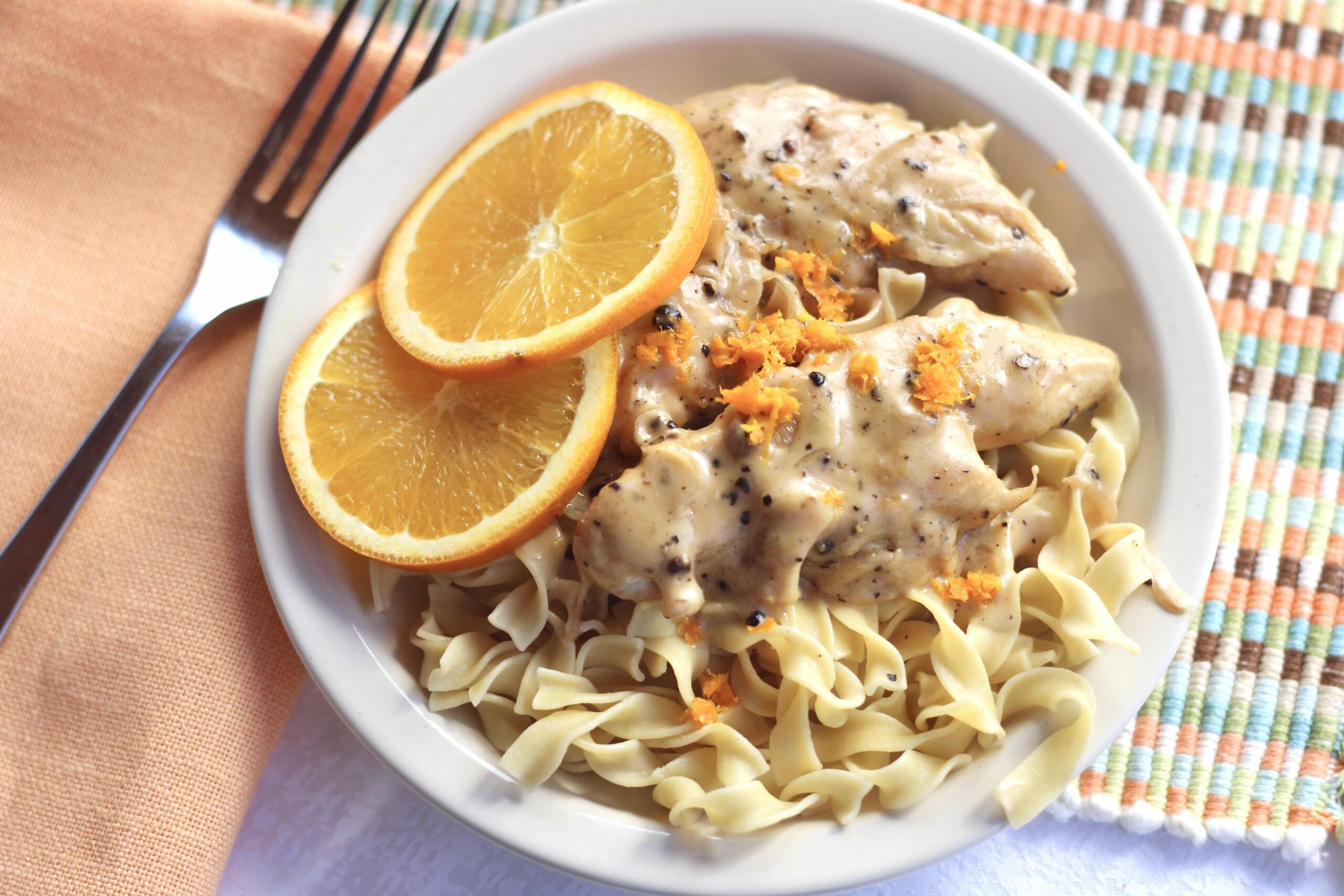 Orange Pepper Cream Chicken.