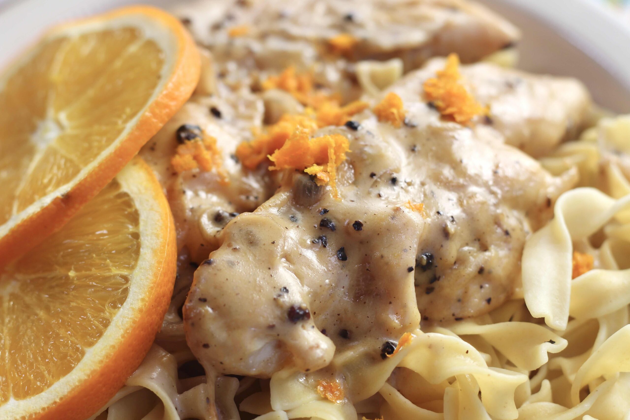 Orange Pepper Cream Chicken