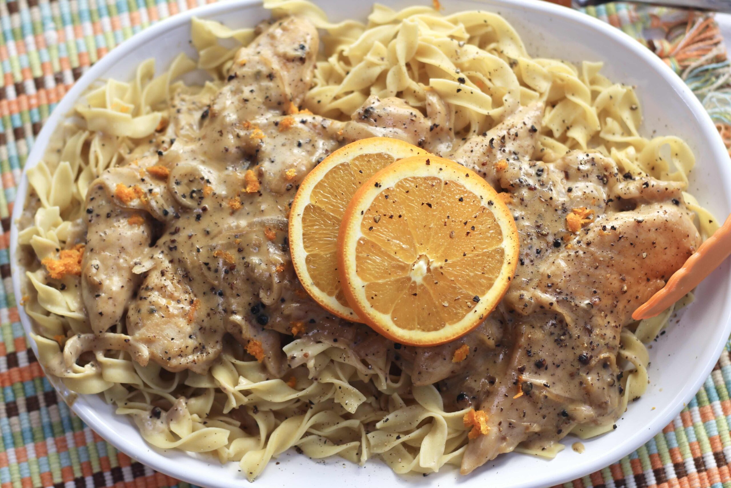 Orange Pepper Cream Chicken