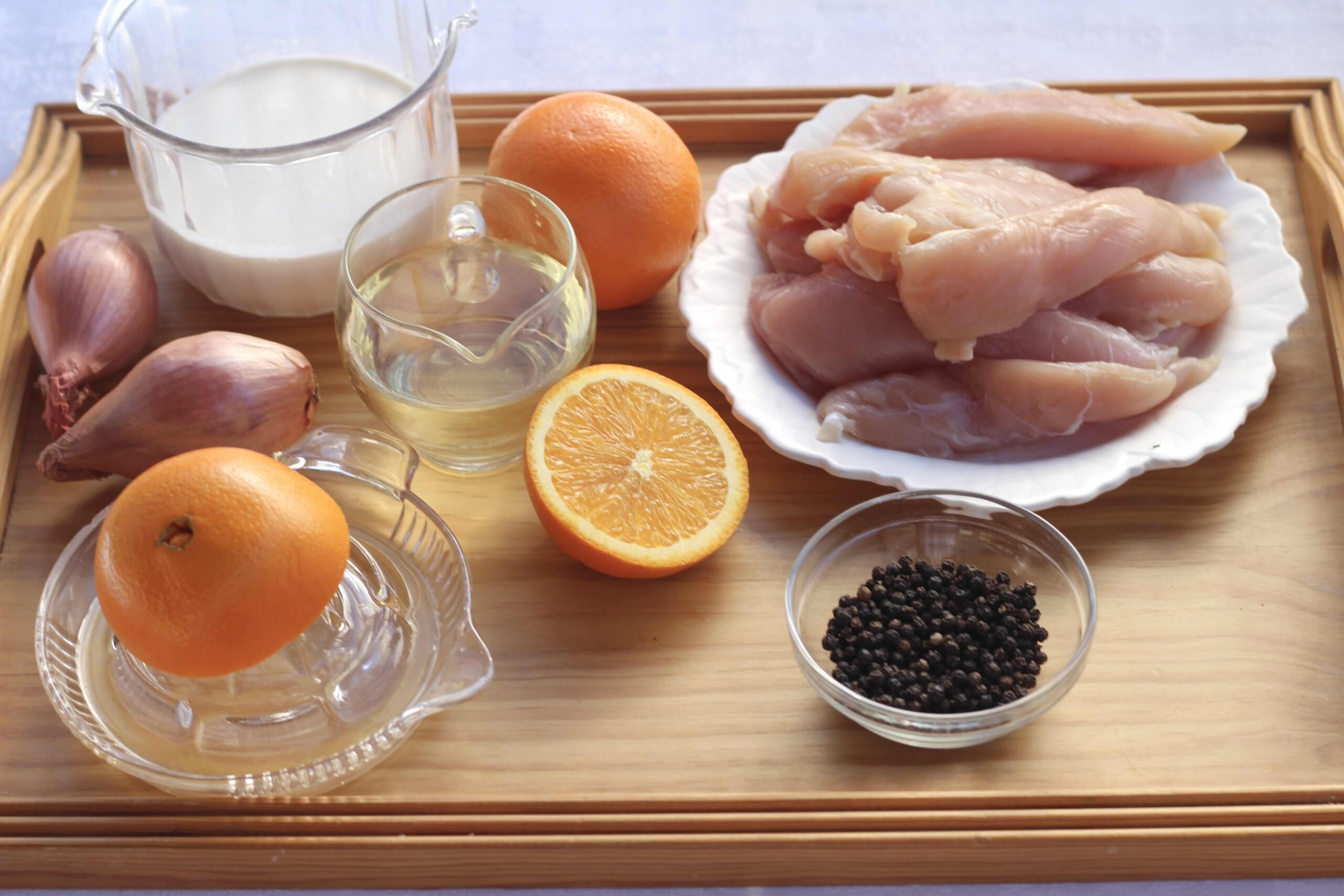 Orange Pepper Cream Chicken Ingredients