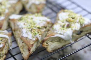 Pistachio Cream Scones