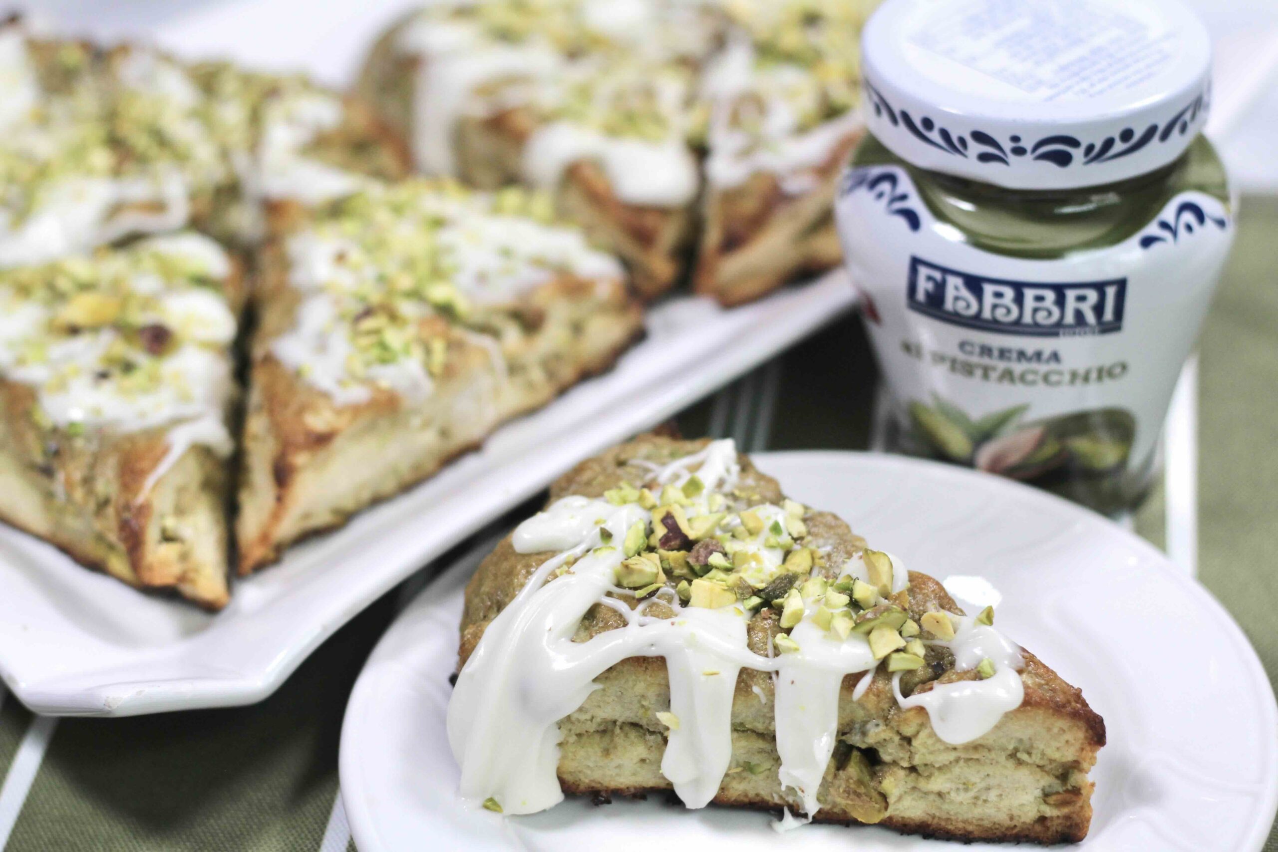 Pistachio Cream Scones