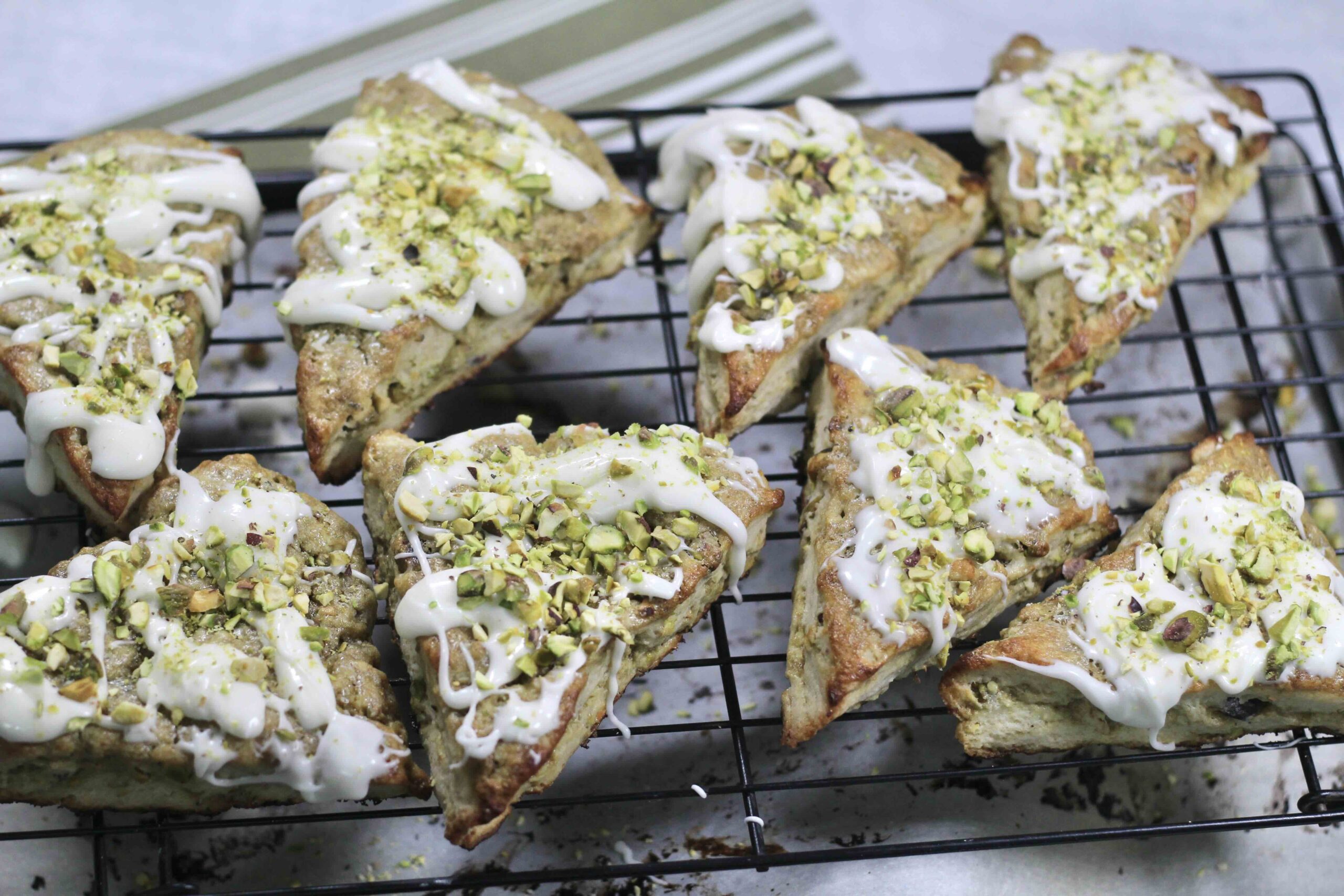 Pistachio Cream Scones