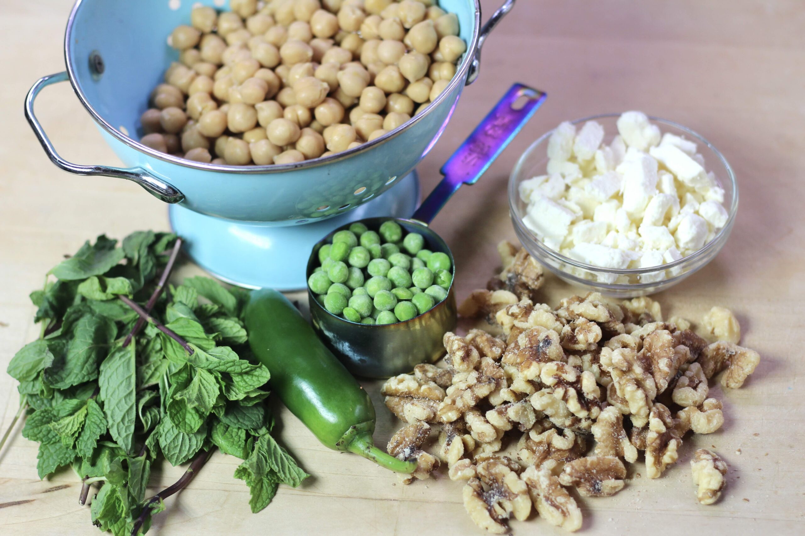 Walnut Feta Falafel Fritters Ingredients 