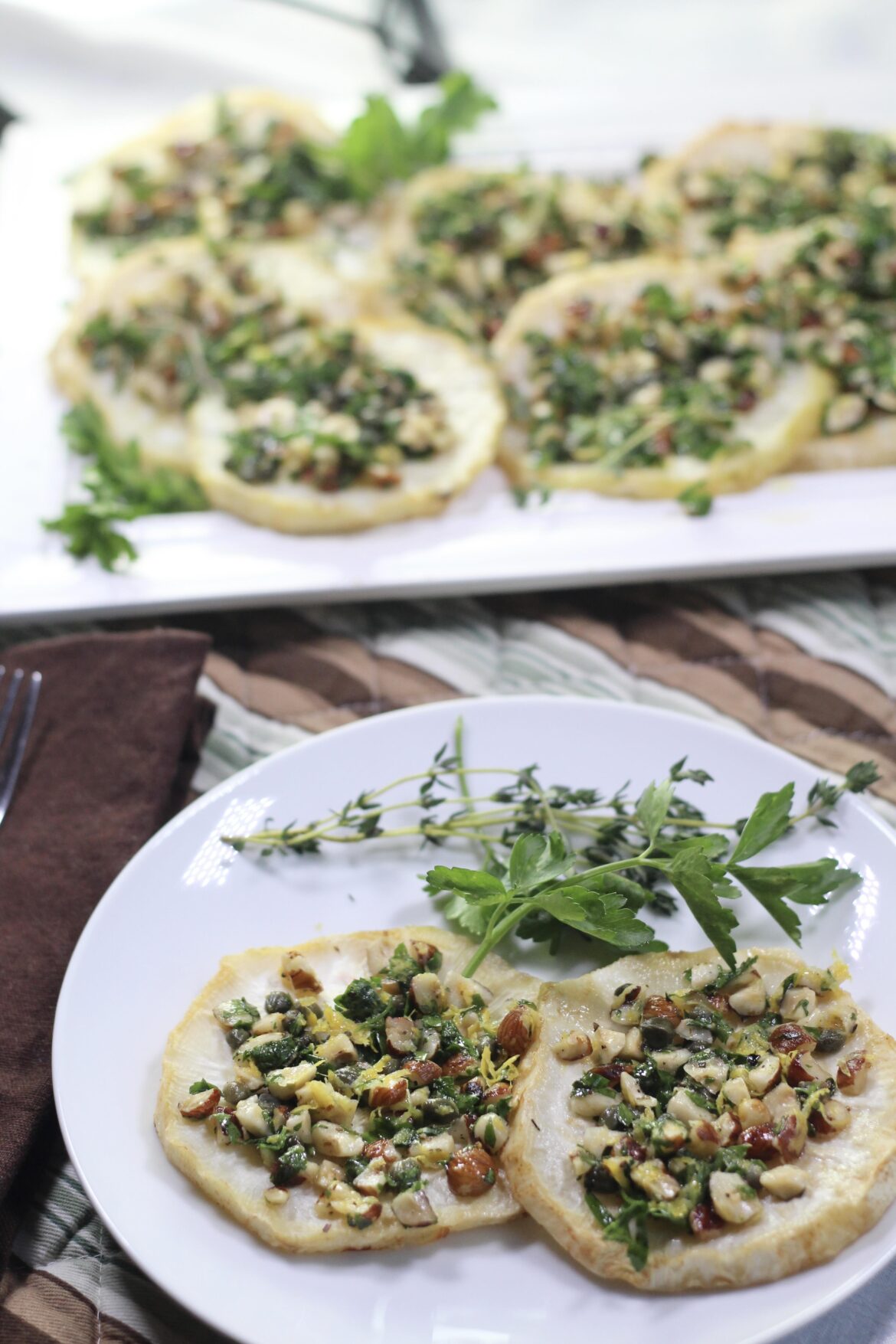 Baked Hazelnut Celery Root