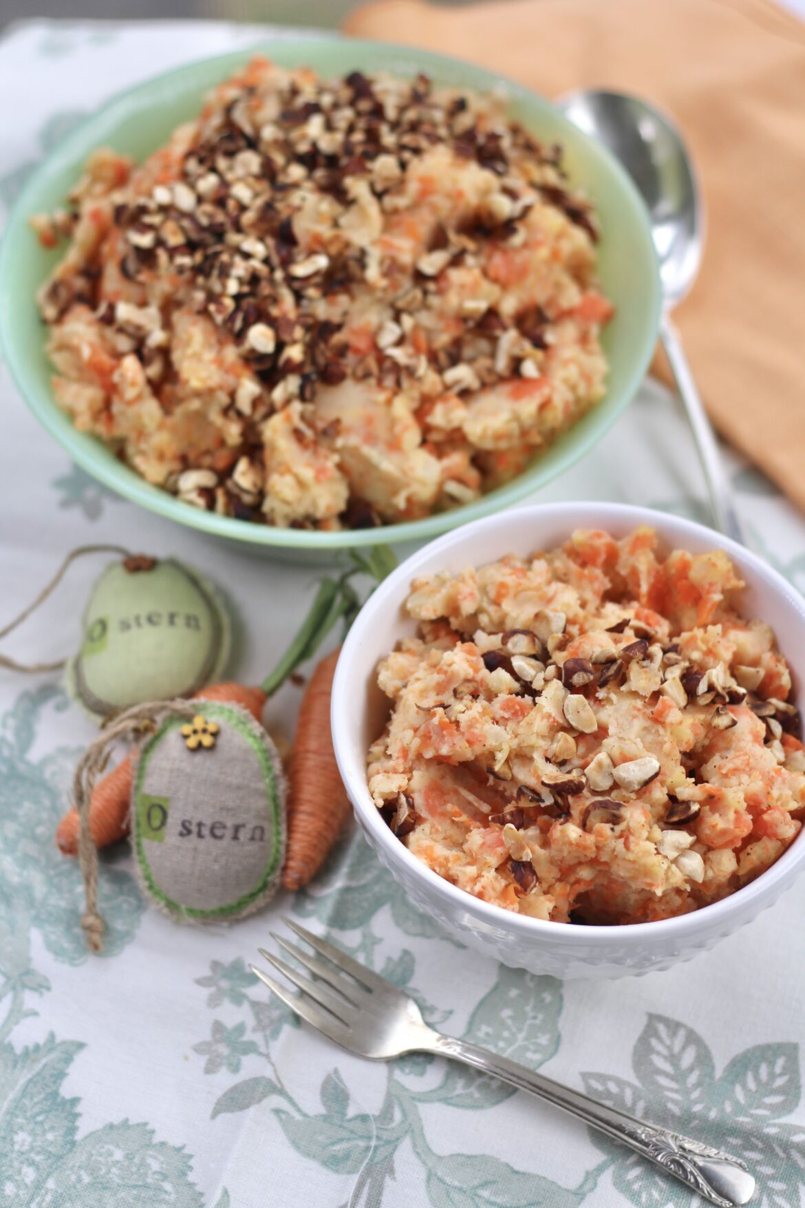 Carrot Hazelnut Mashed Potatoes