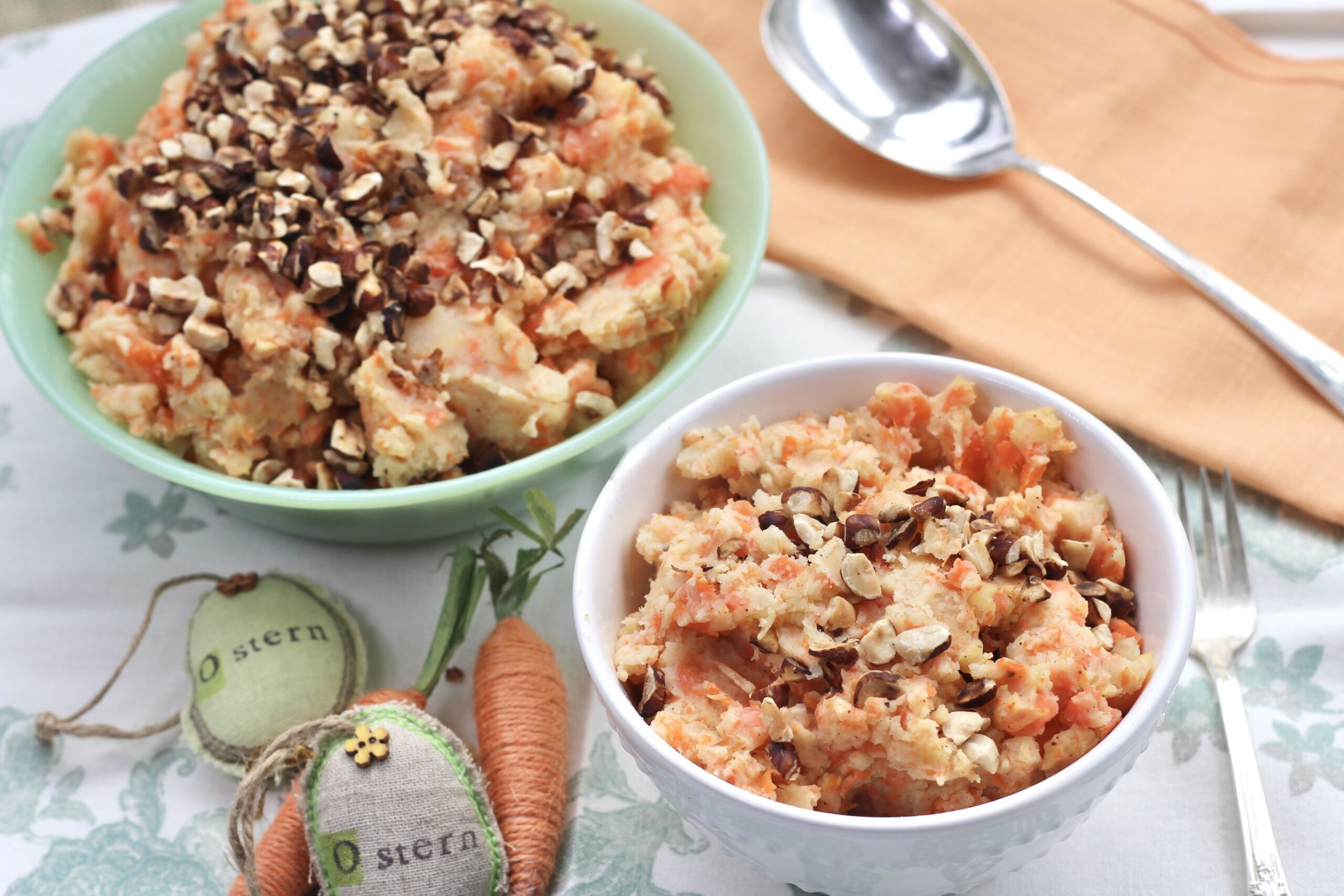 Carrot Hazelnut Mashed Potatoes
