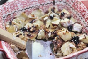 Jammy Potato Pancake Brie Bake