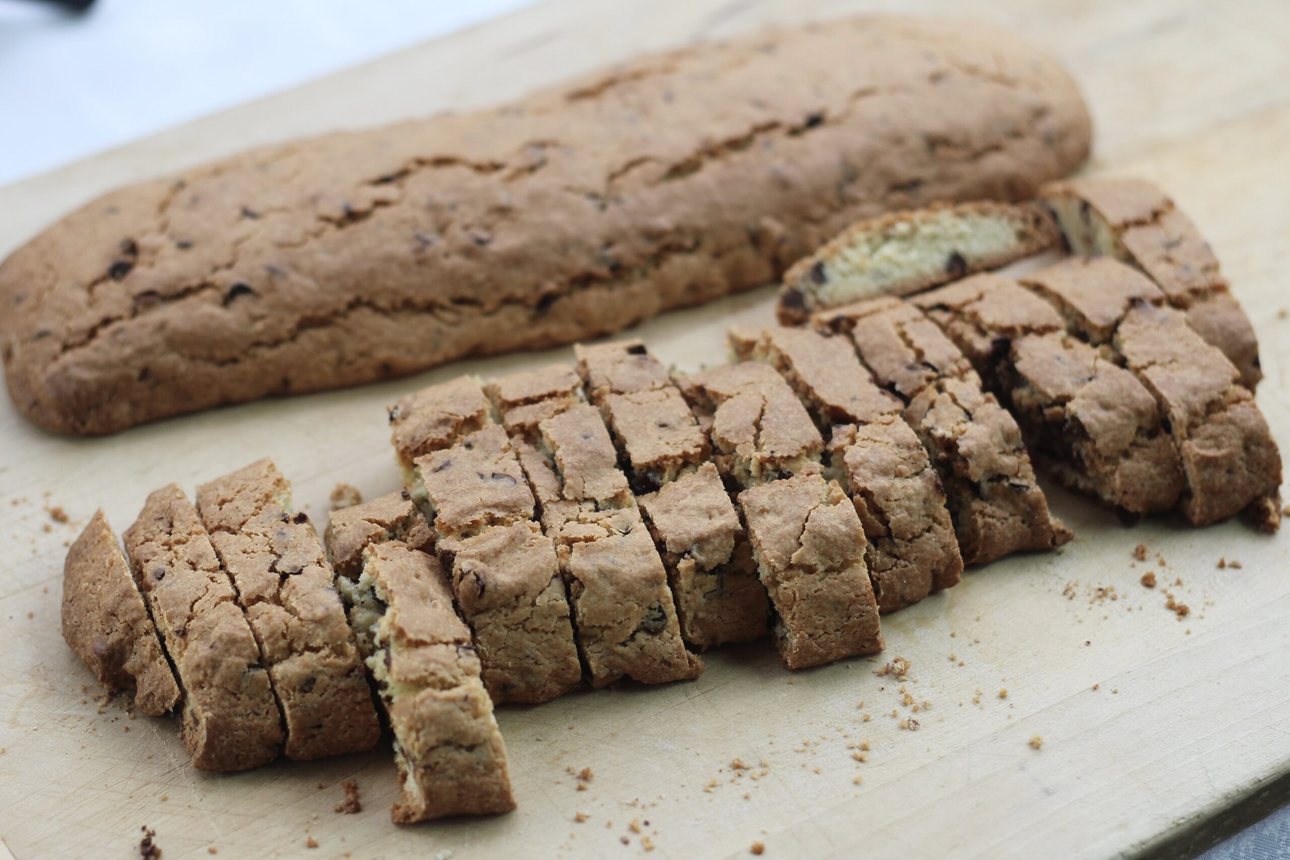 Slicing biscotti