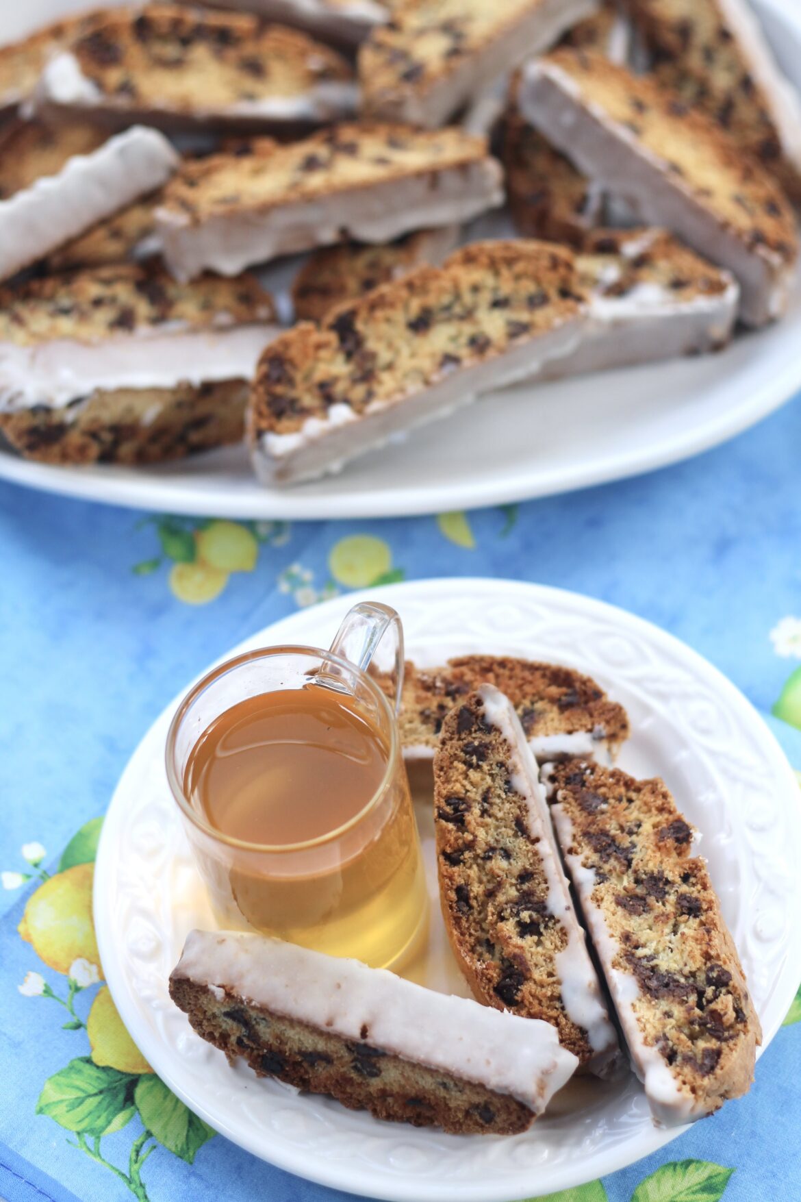 Limoncello Chocolate Chip Biscotti