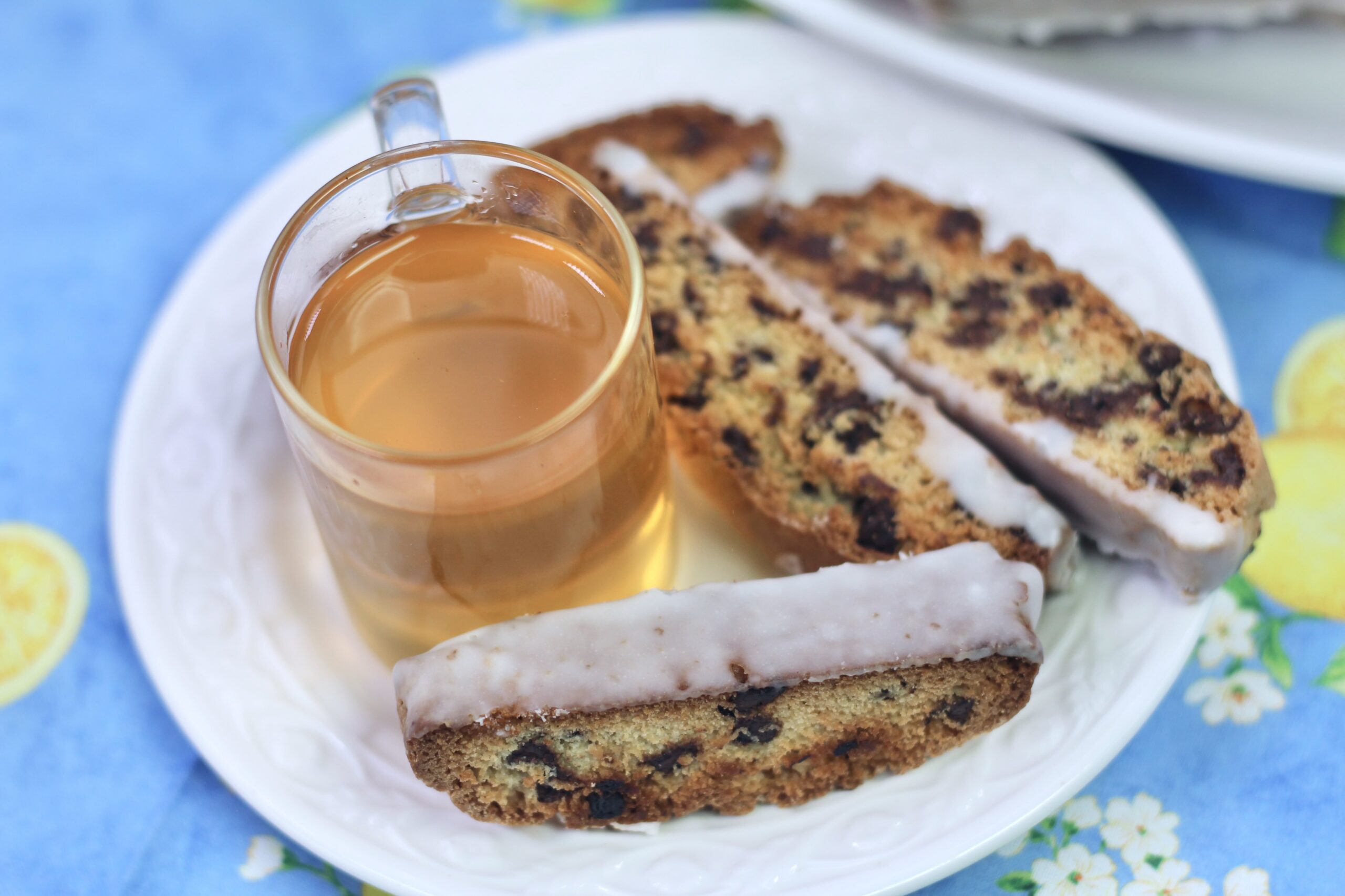Limoncello Chocolate Chip Biscotti