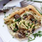 Mushroom Artichoke Feta Tart