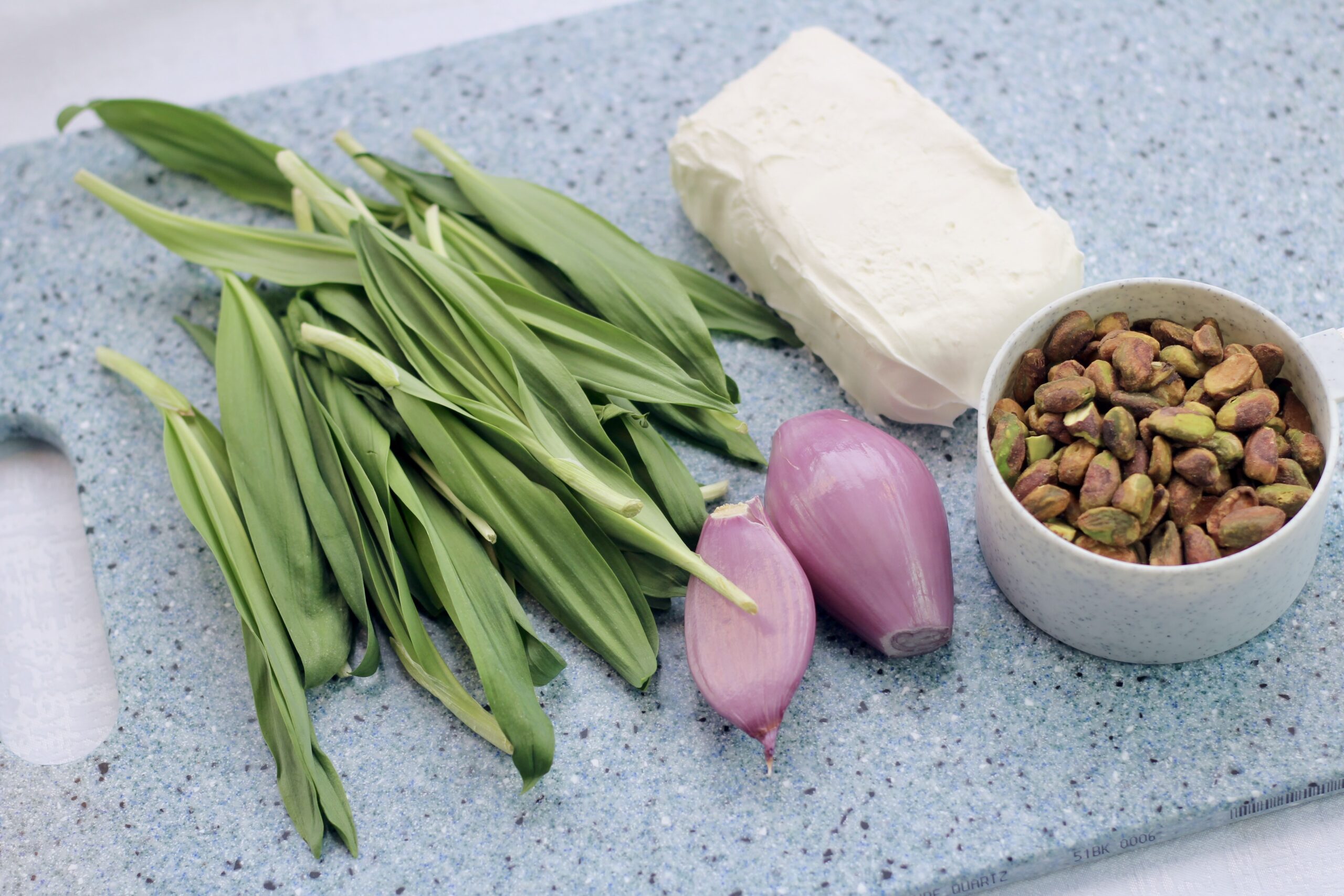 Ramp Pistachio Shallot Dip ingredients