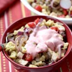 Chicken Spätzle Salad with Radish Vinaigrette