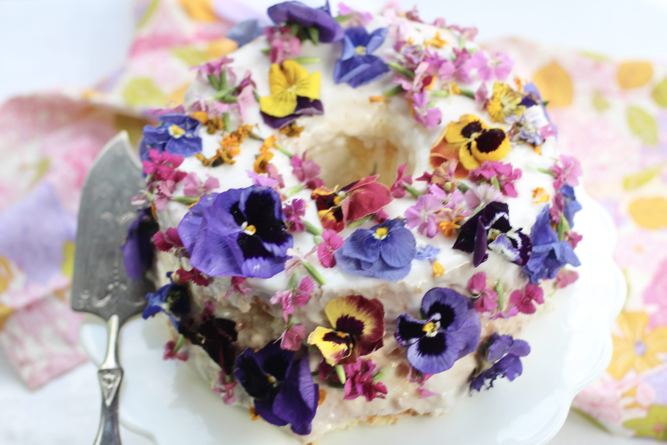 Floral Chiffon Cake