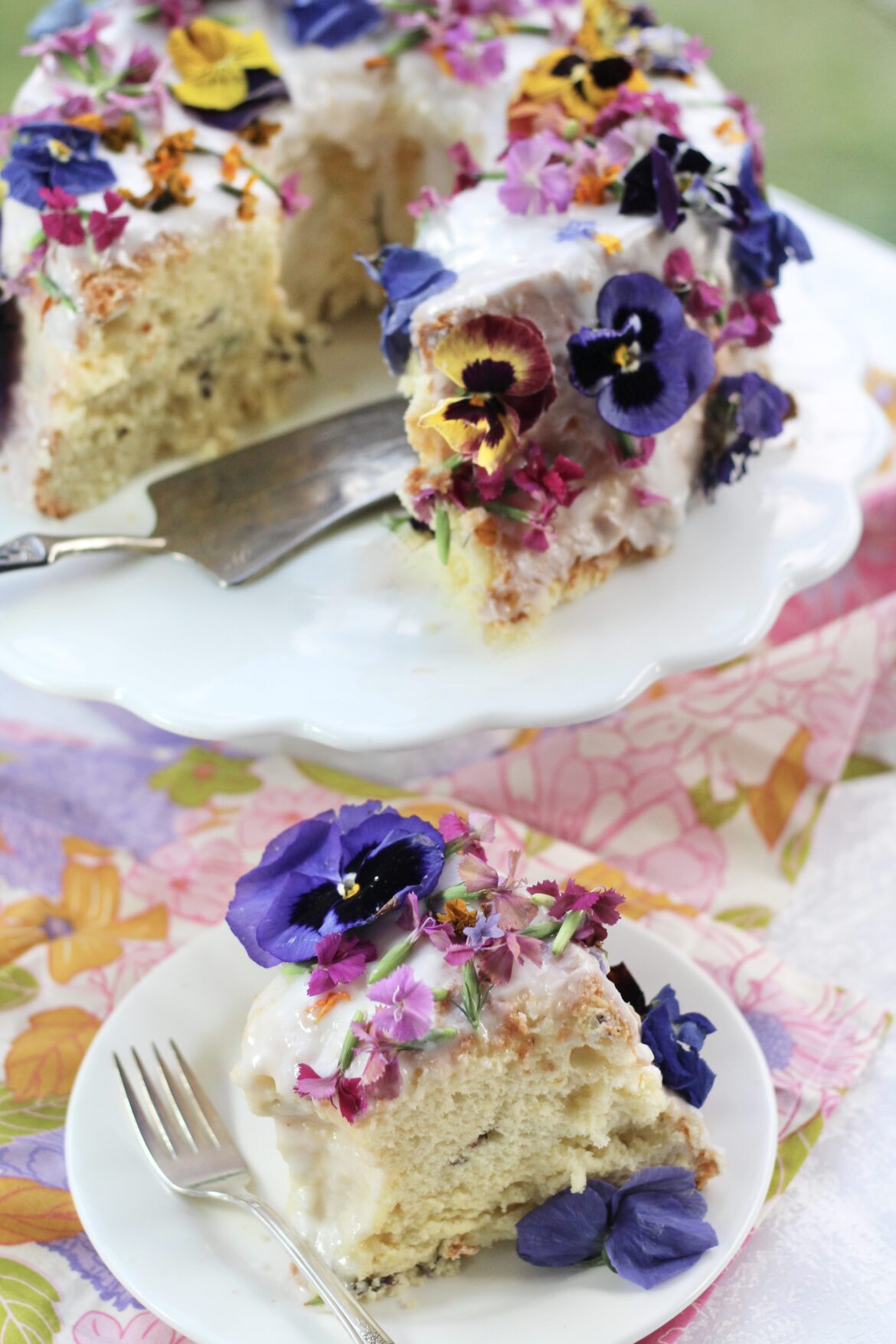 Floral Chiffon Cake