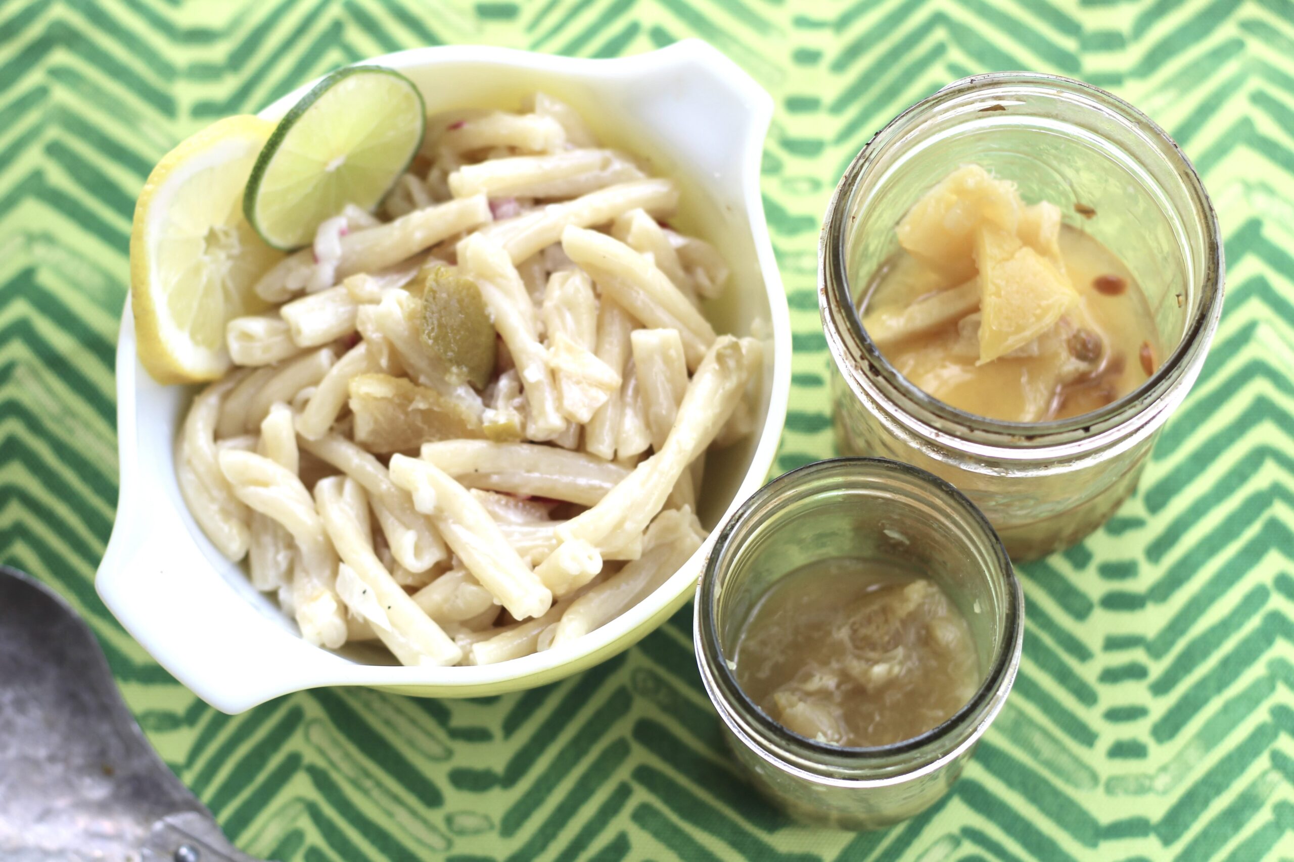 Preserved Lemon Lime Pasta Salad
