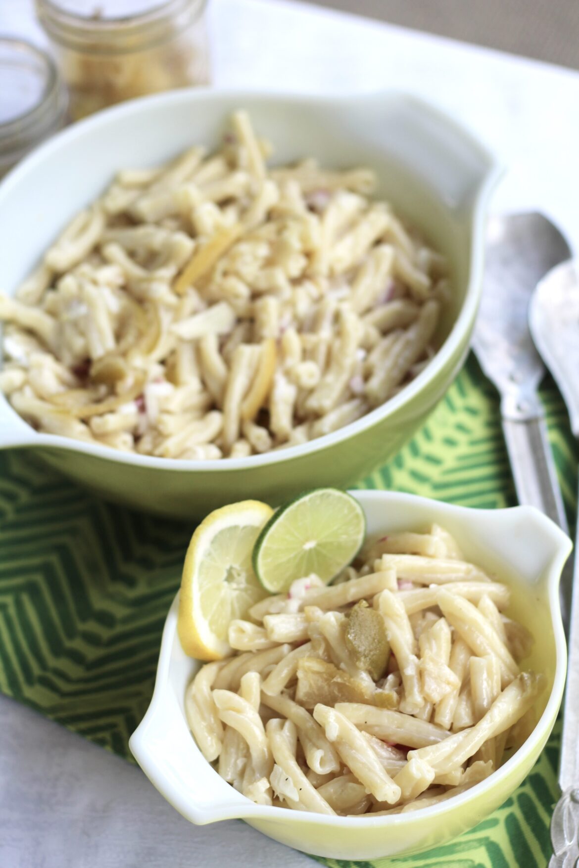 Preserved Lemon Lime Pasta Salad