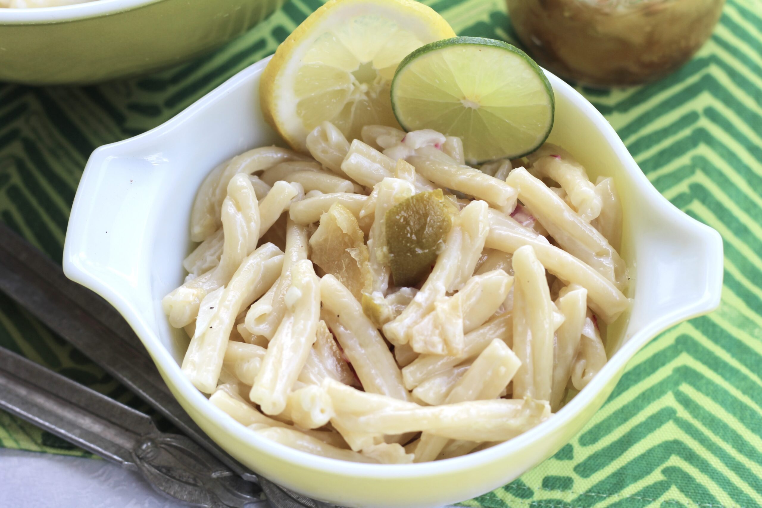 Preserved Lemon Lime Pasta Salad